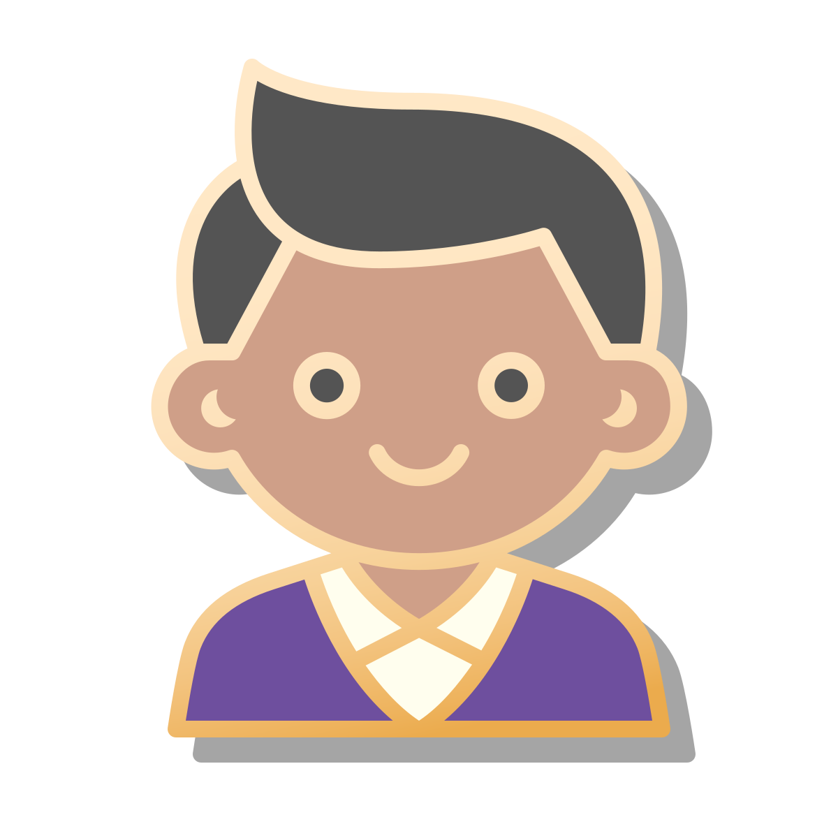 pin style administrator male icon