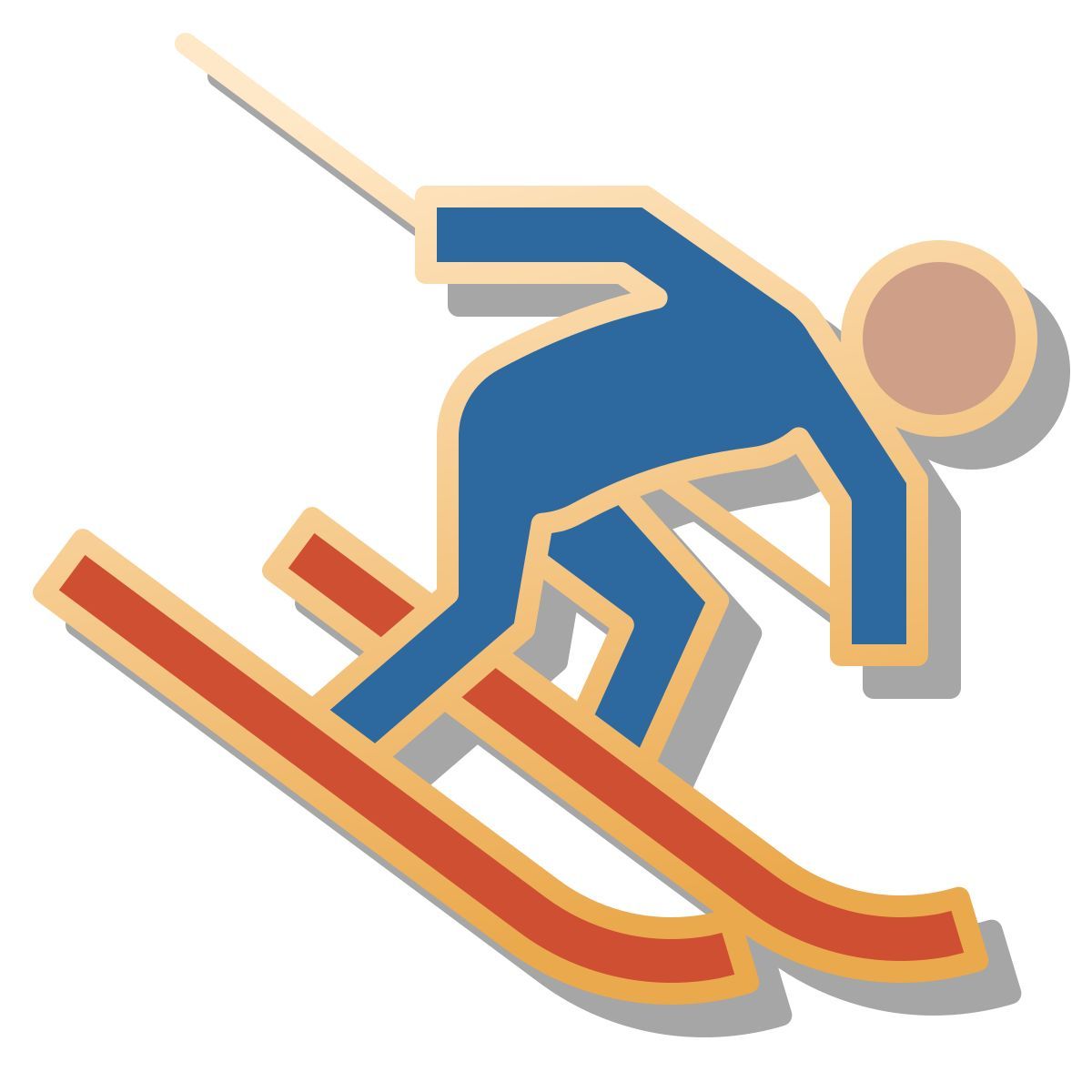 pin style sci alpino icon