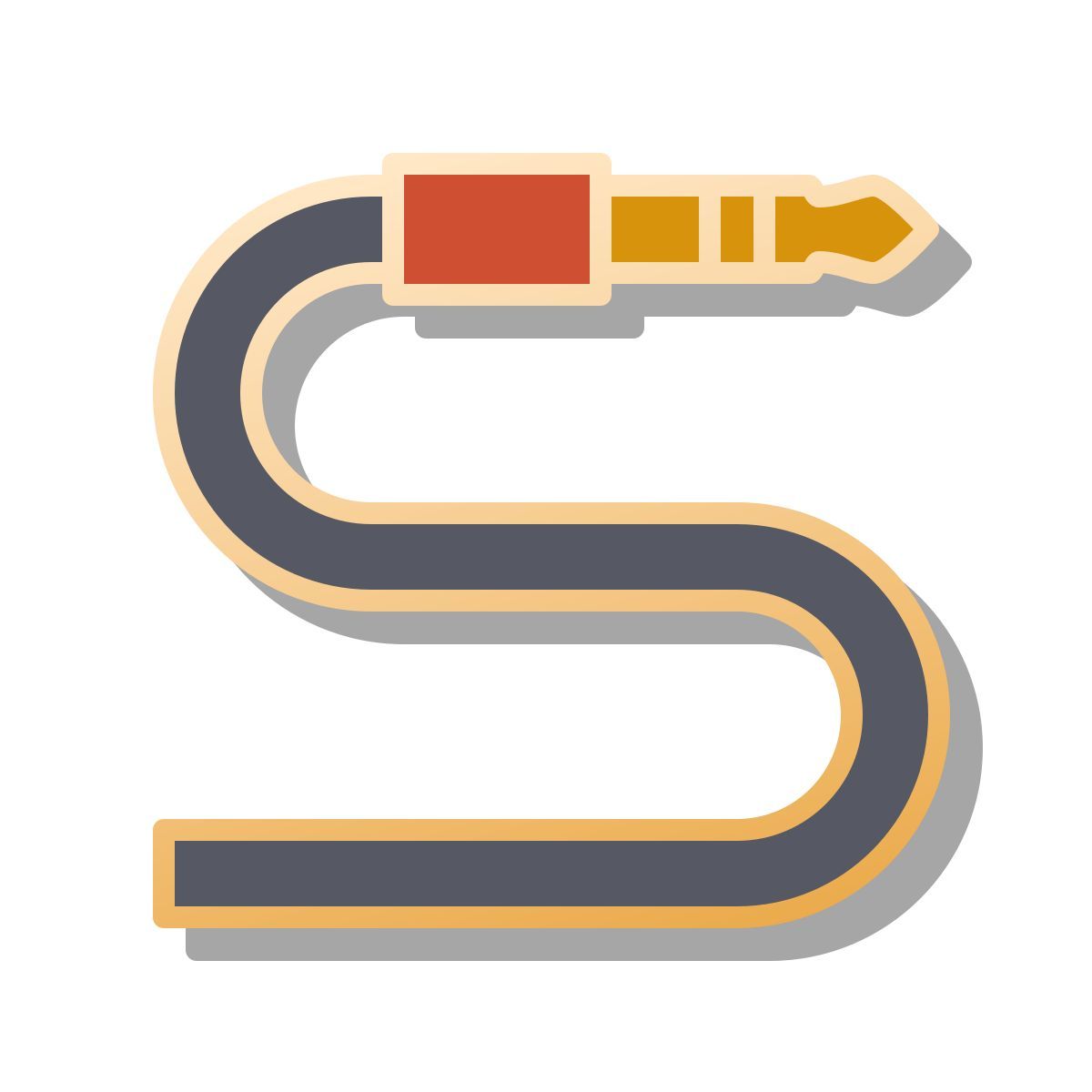 pin style cable de audio icon
