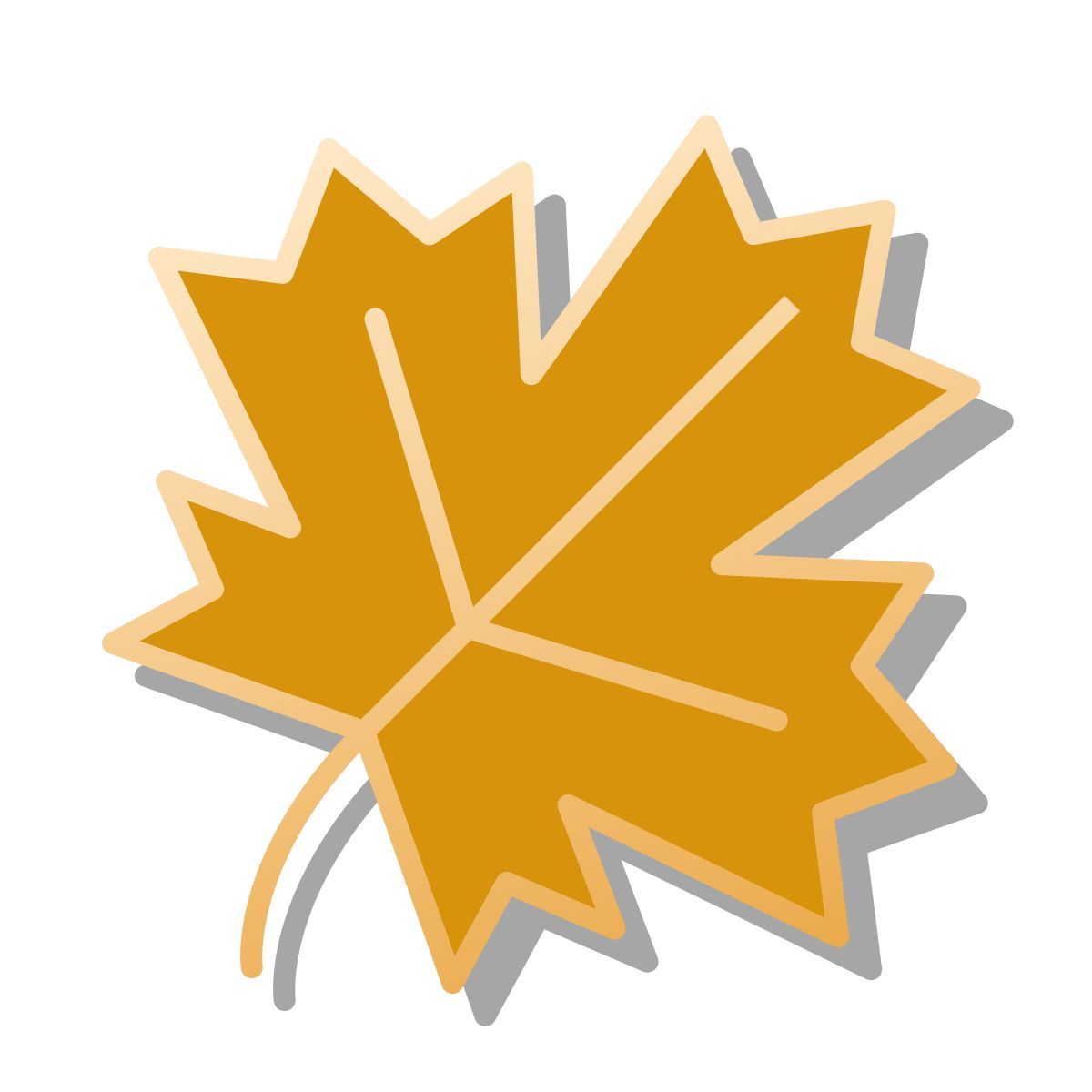 pin style autumn icon