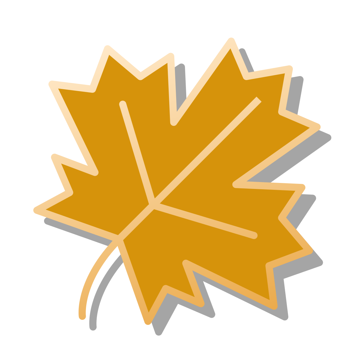 pin style autumn icon