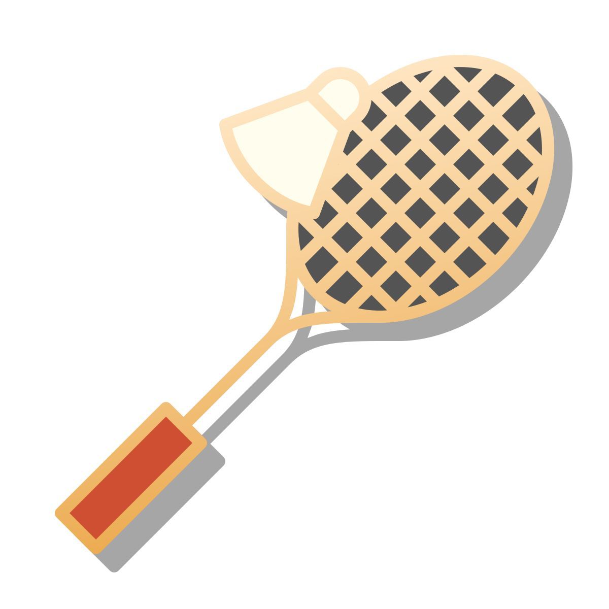 pin style badminton icon