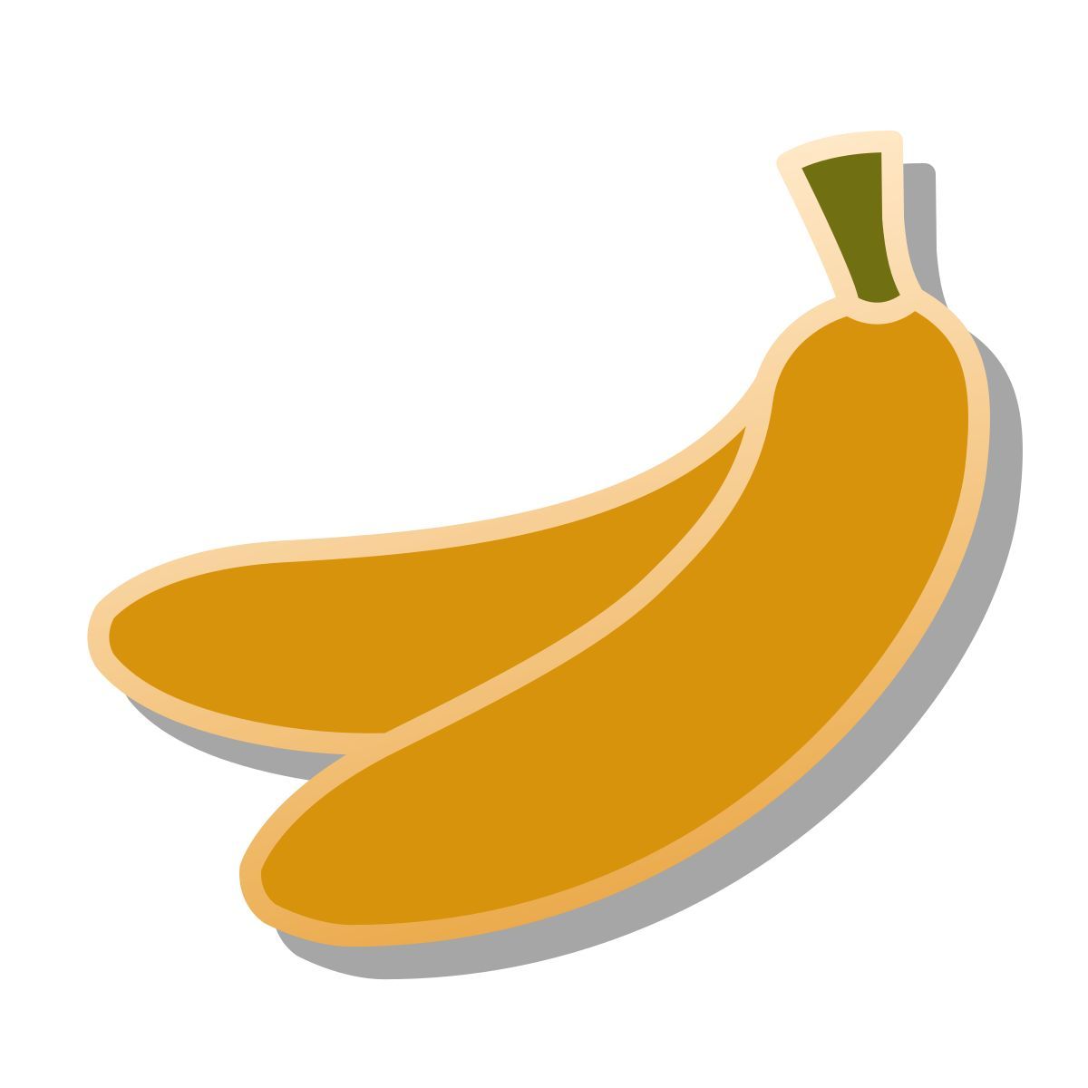 pin style banana icon