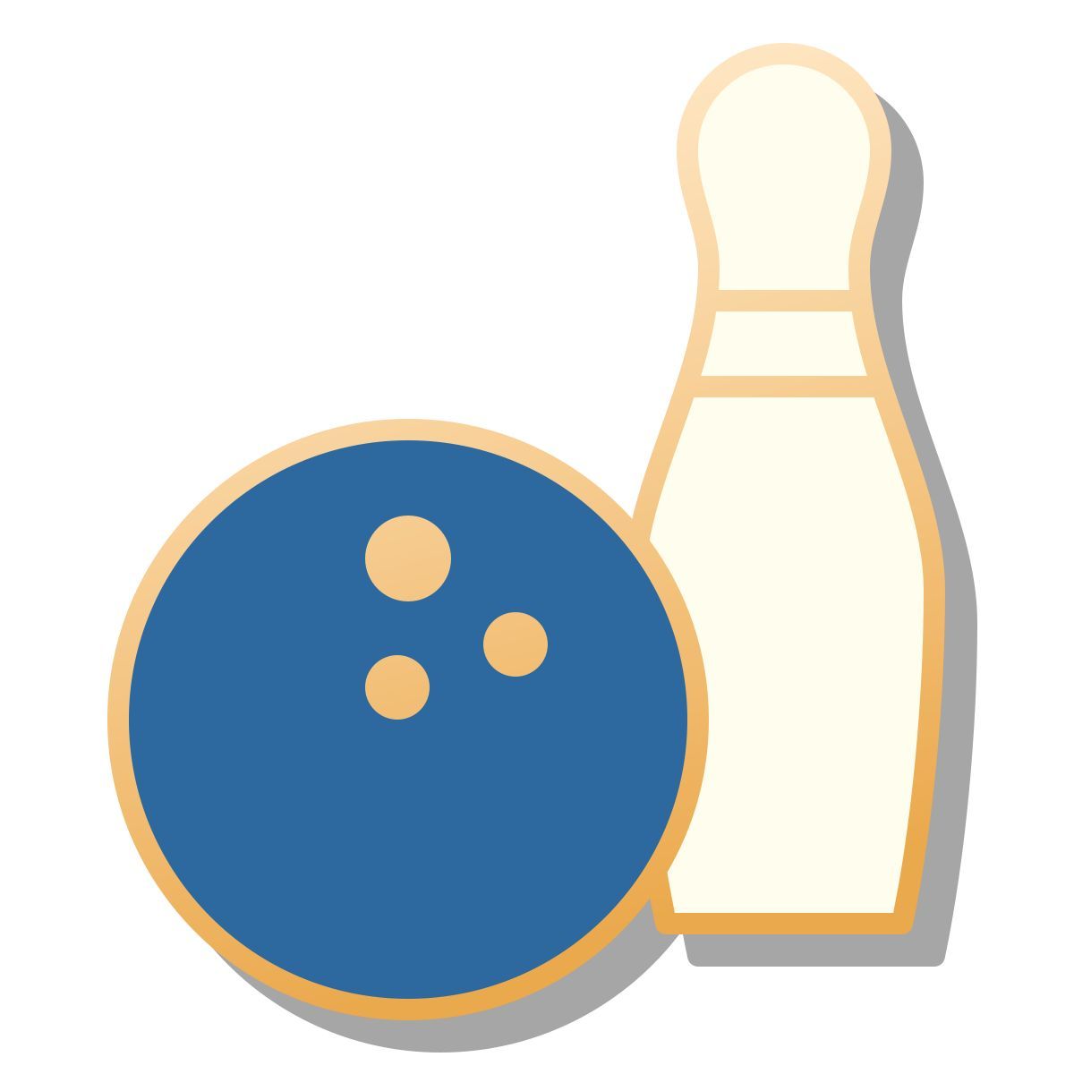 pin style bowling icon