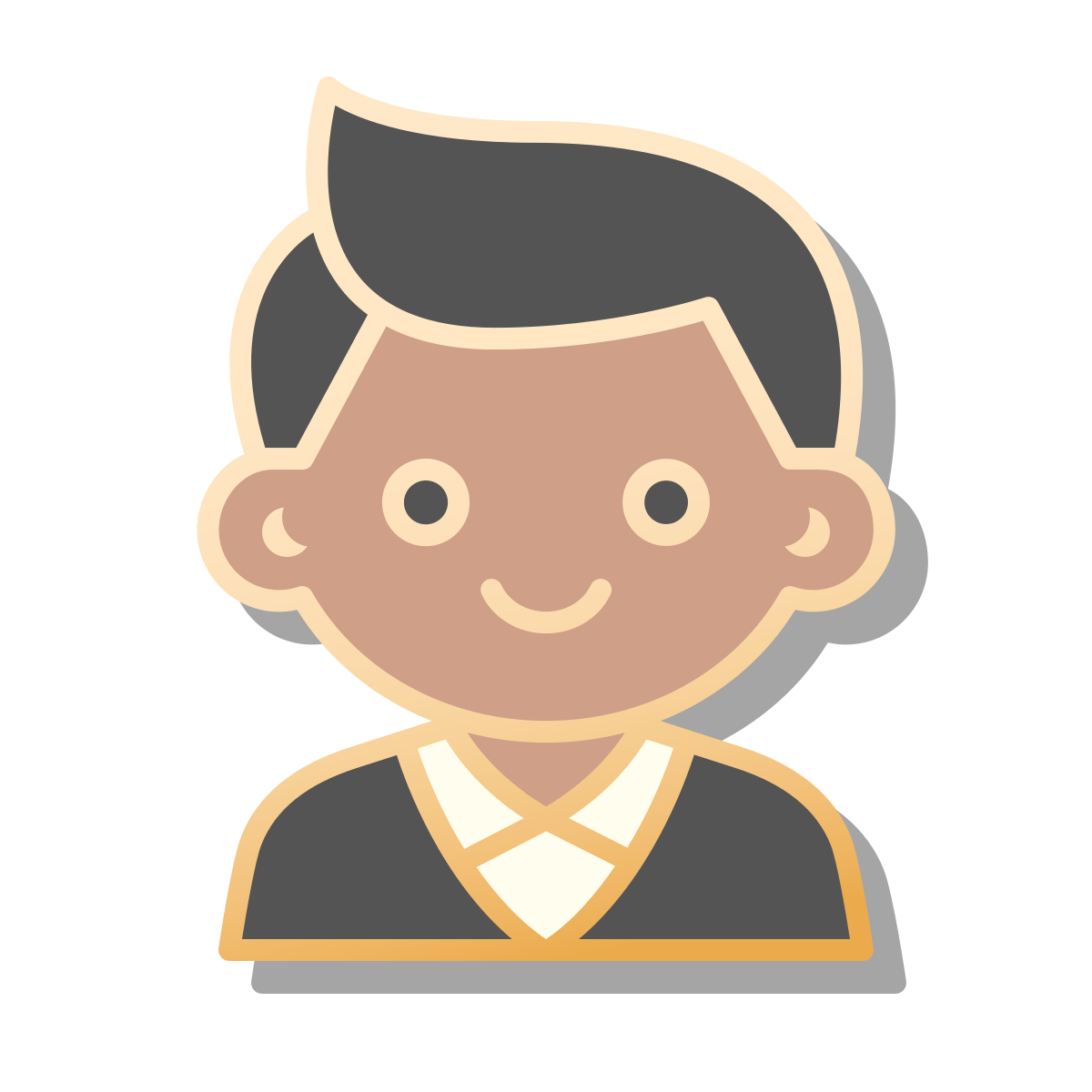 pin style businessman icon