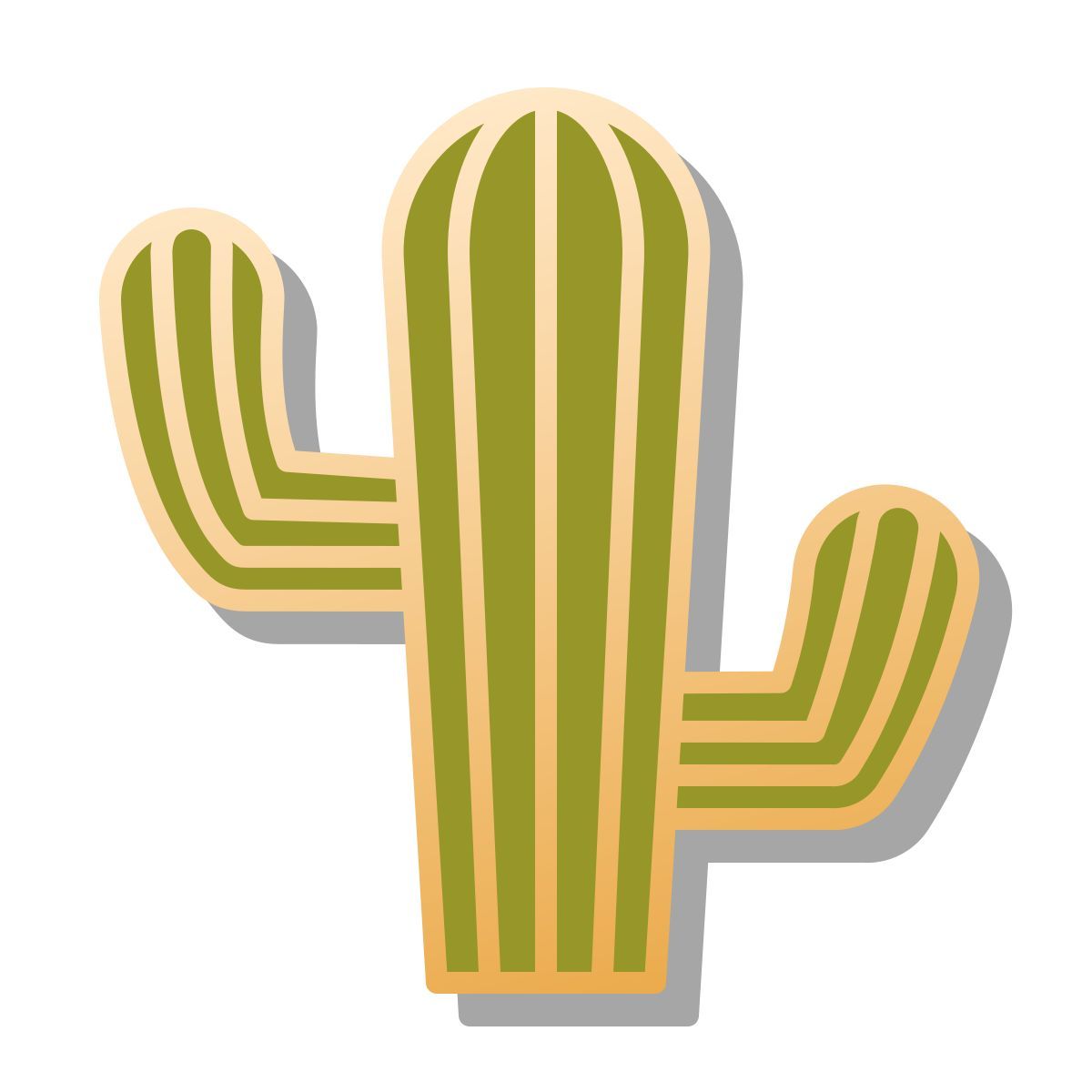 pin style cactus icon