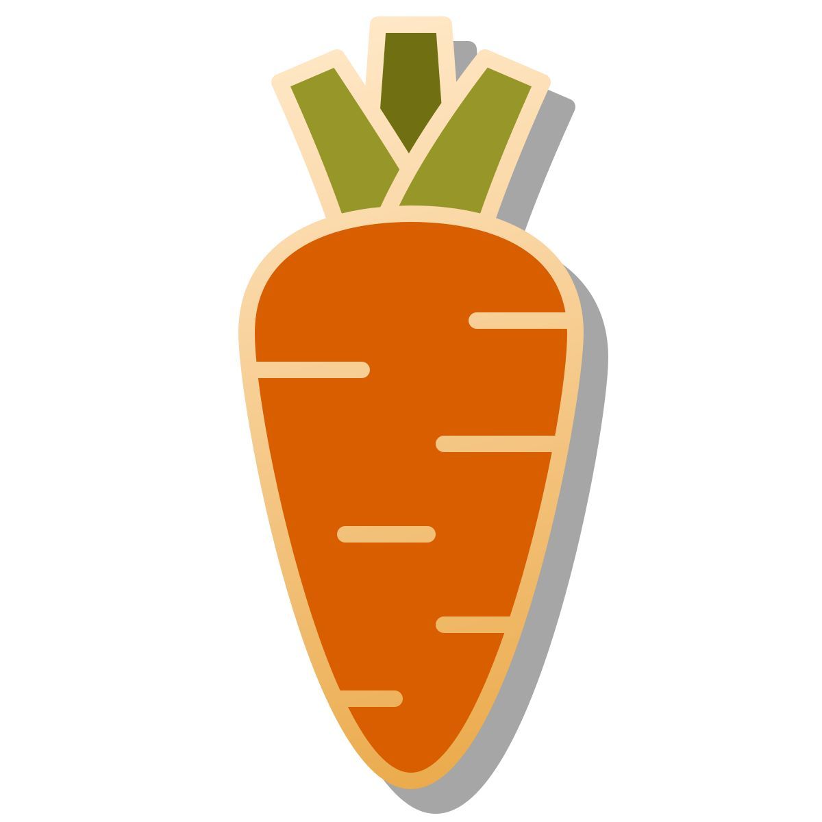 pin style carota icon