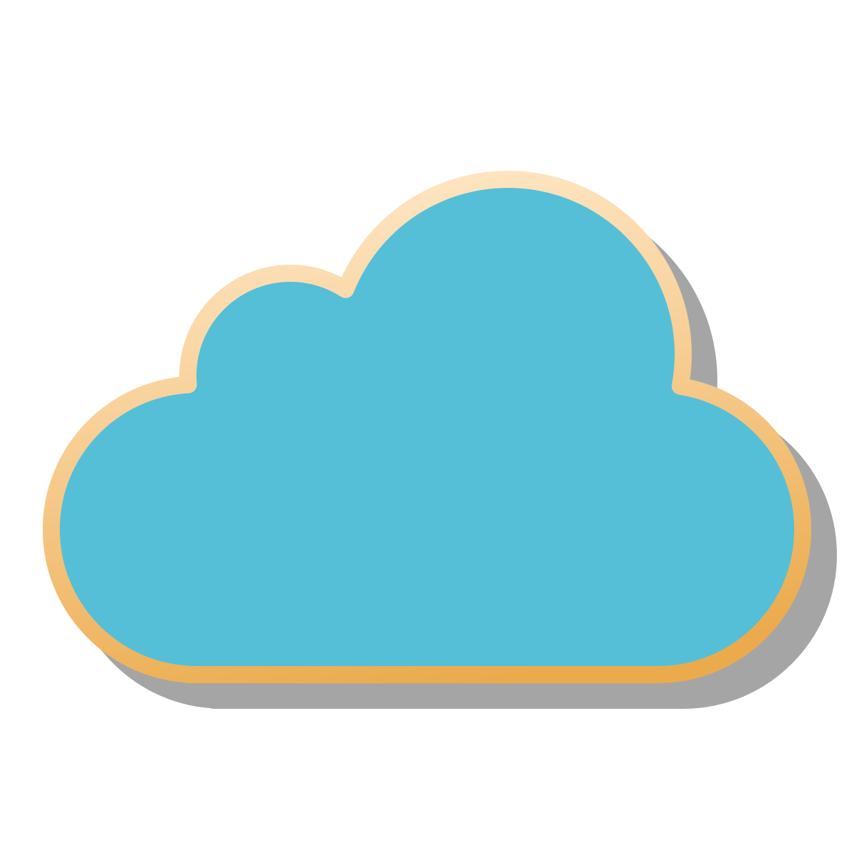 pin style cloud icon