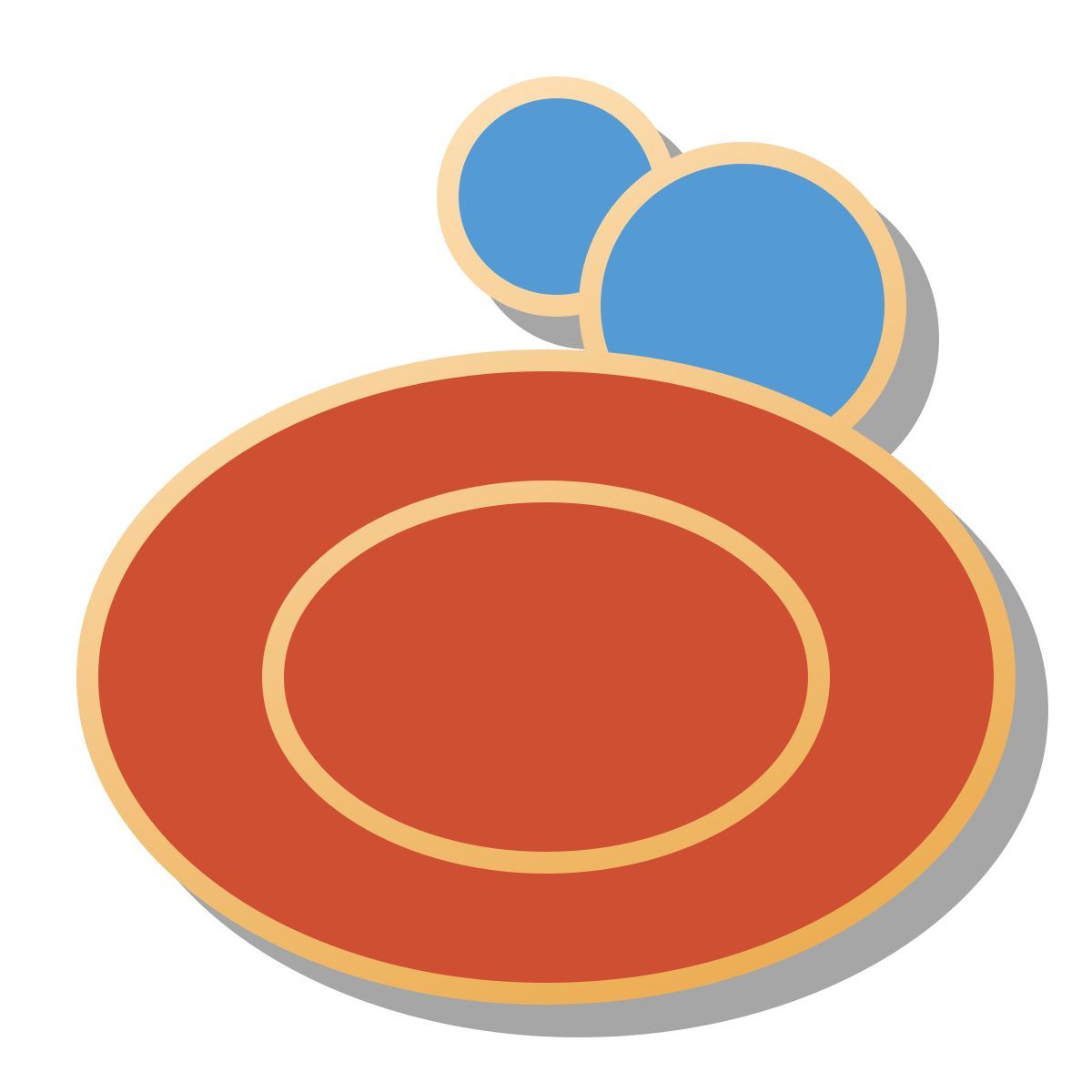 pin style soap bubble icon