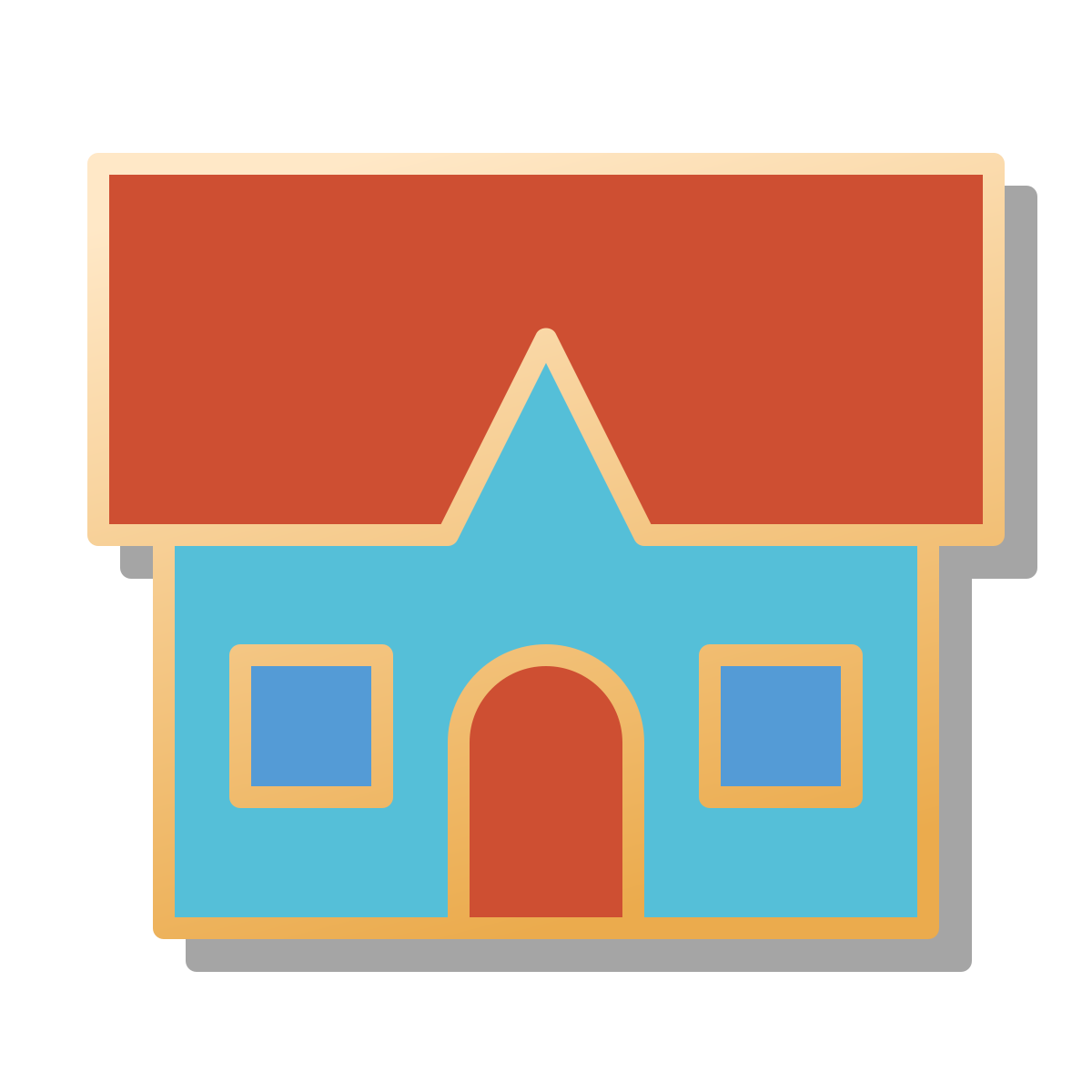 pin style cottage icon