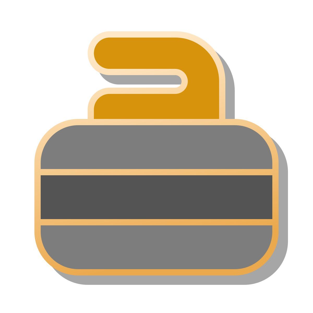 pin style curling stone icon