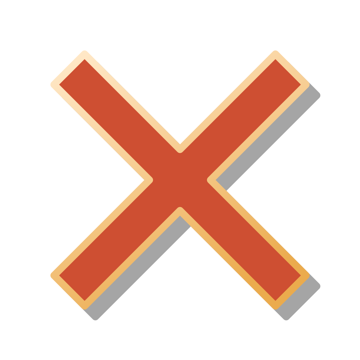 pin style delete sign icon