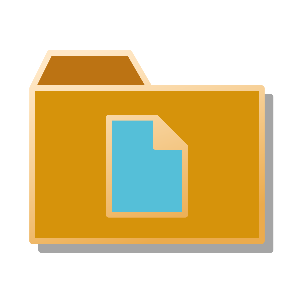 pin style documents folder icon