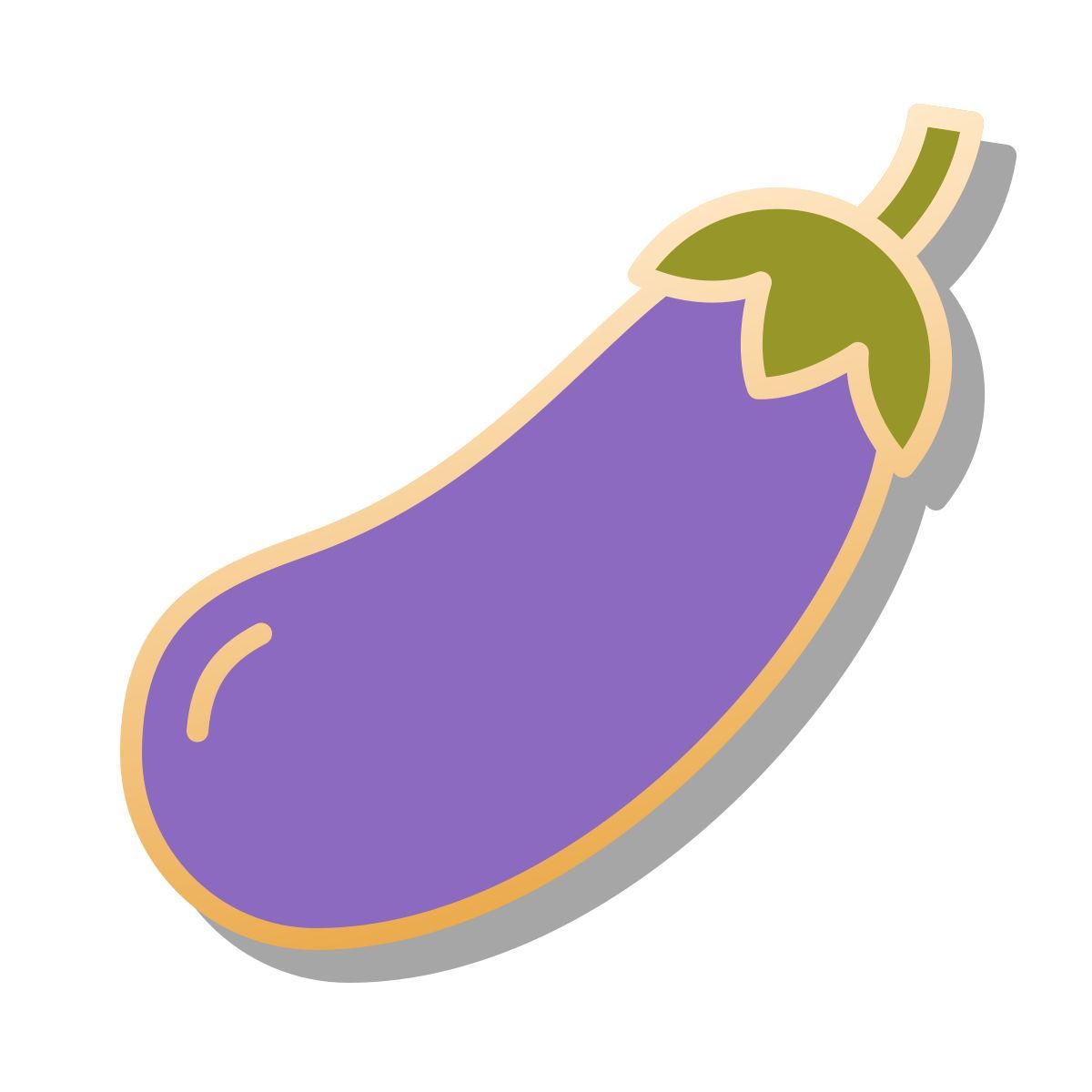 pin style eggplant icon