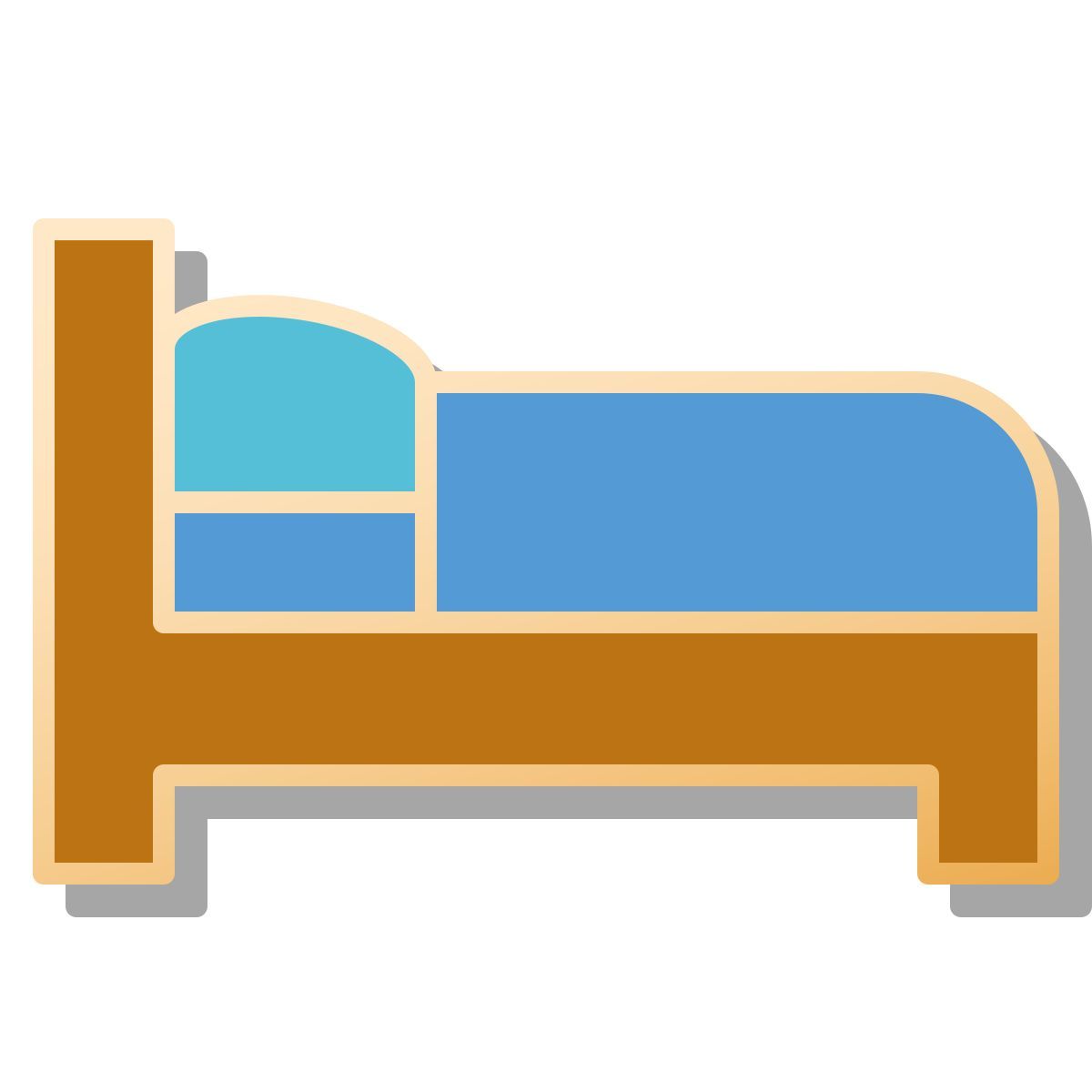pin style 空のベッド icon