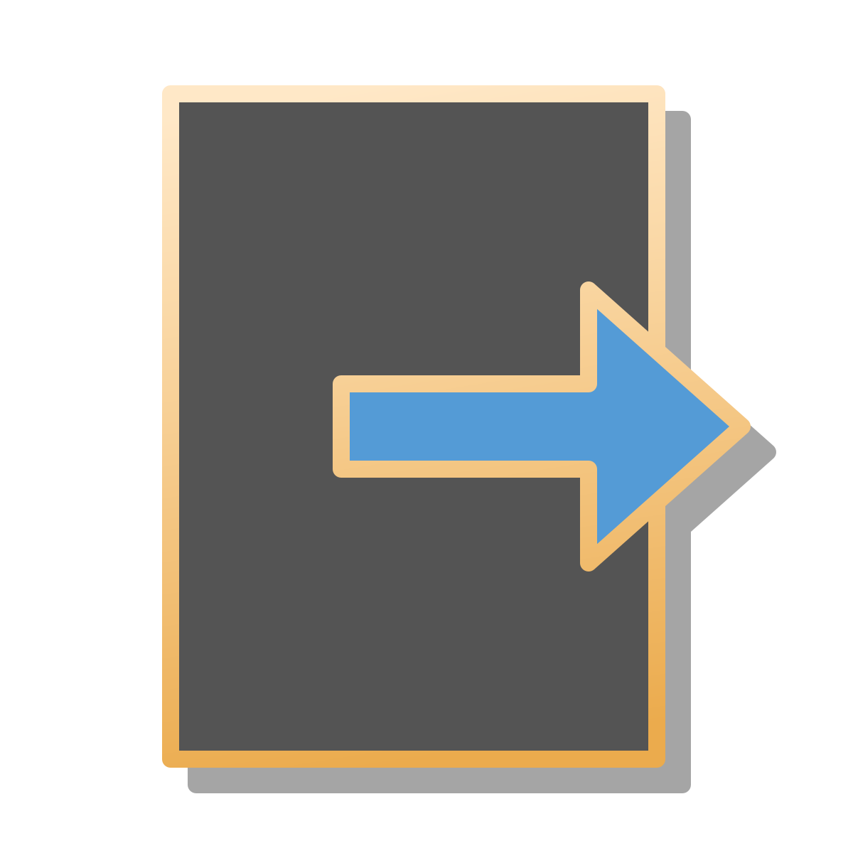 pin style exit icon