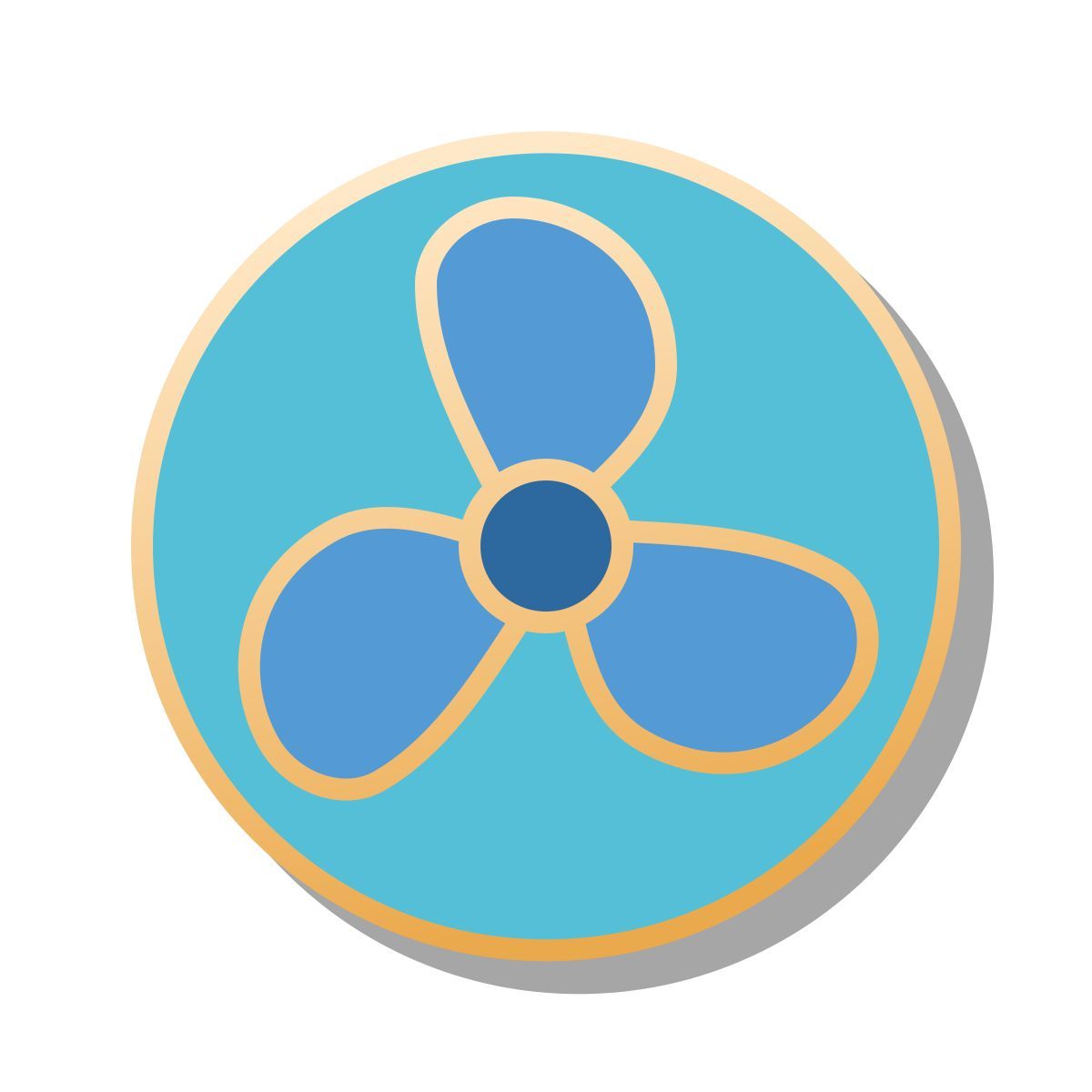 pin style cabeça da ventoinha icon