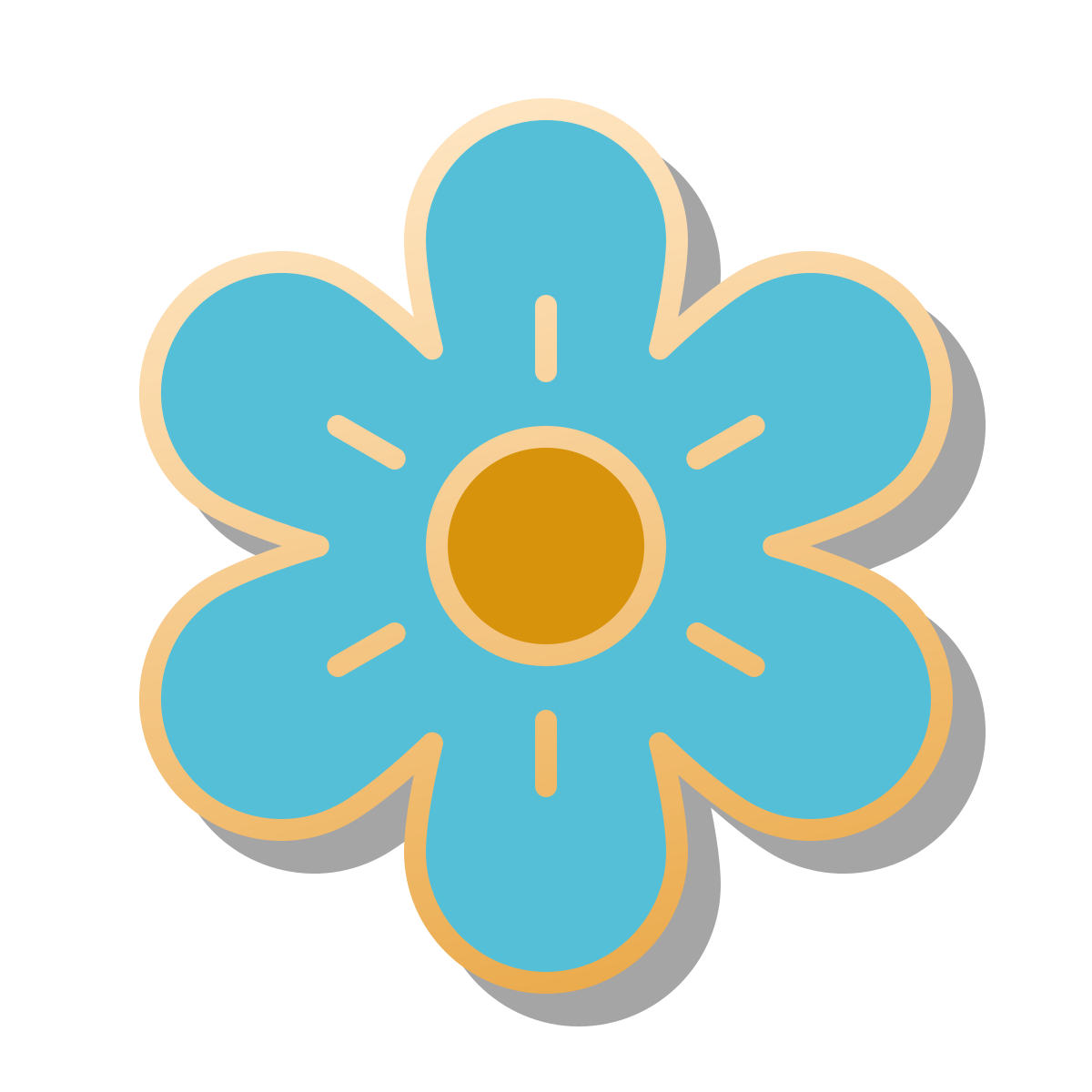 pin style flower icon