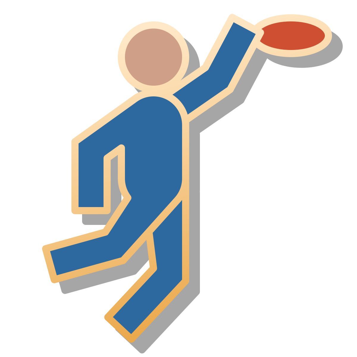 pin style frisbee icon