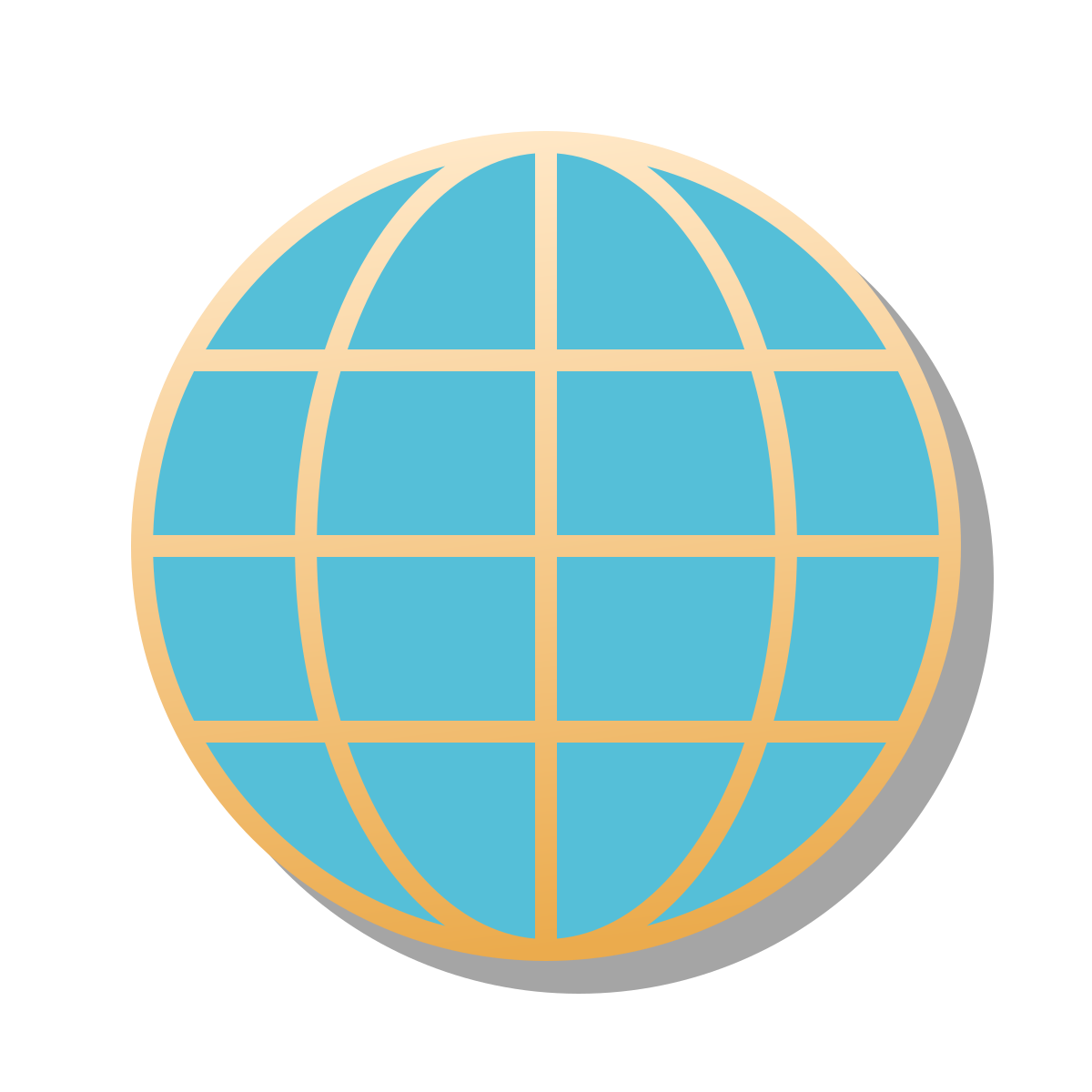 pin style globe icon