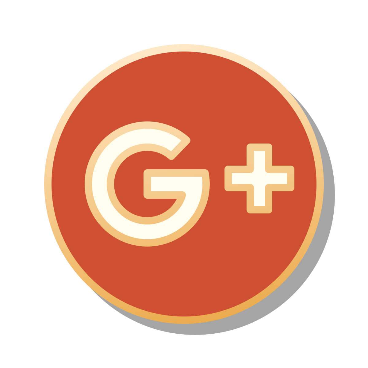 pin style google plus icon