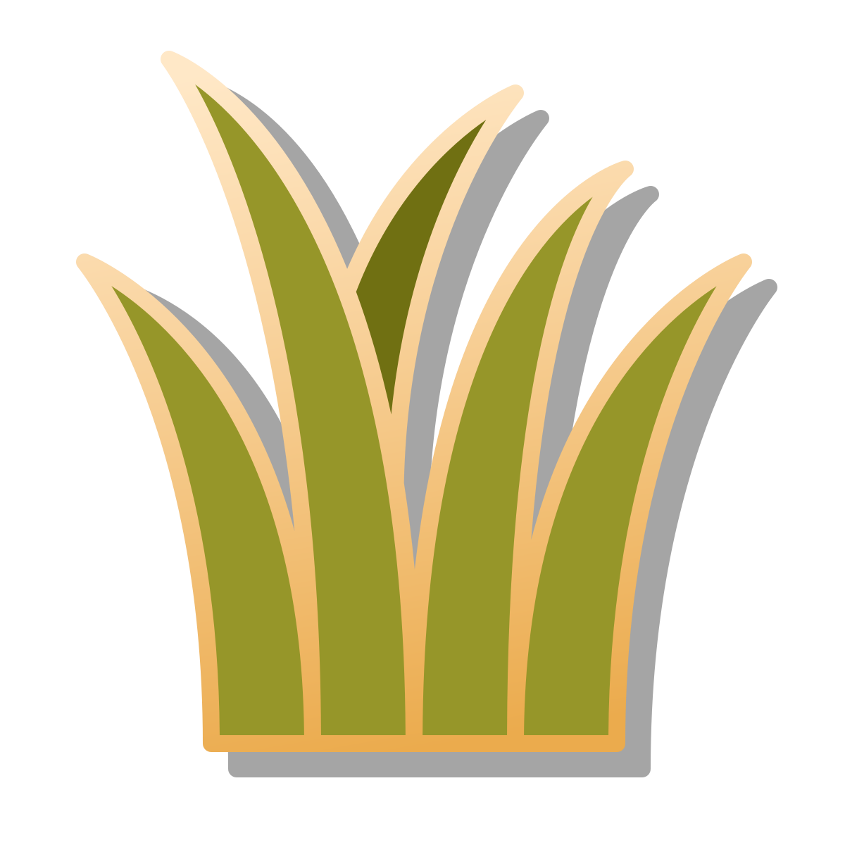 pin style grass icon
