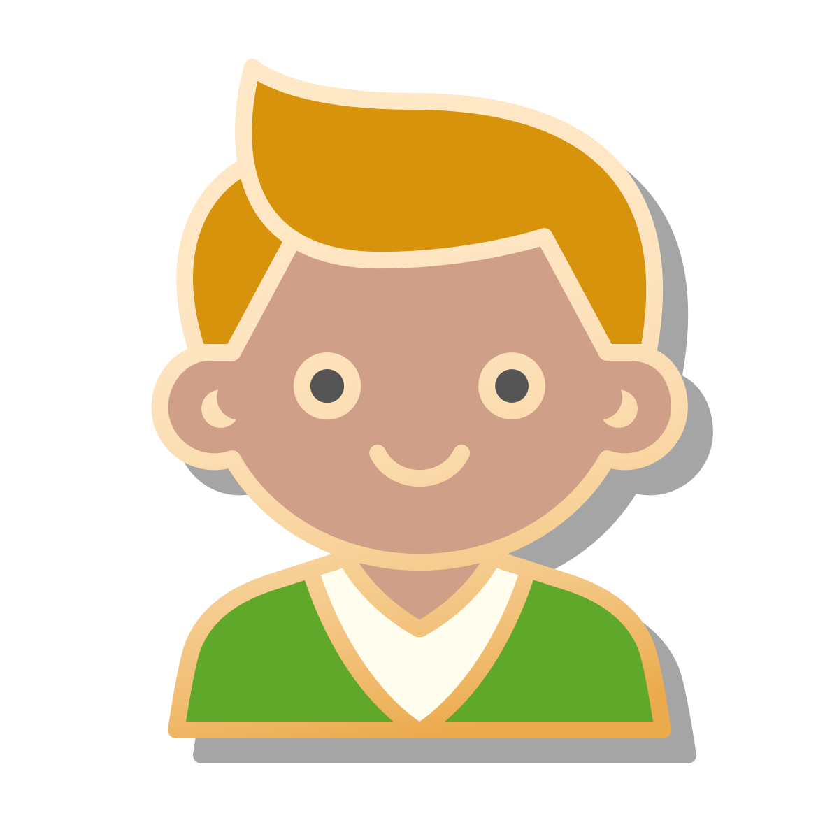 pin style guest male icon