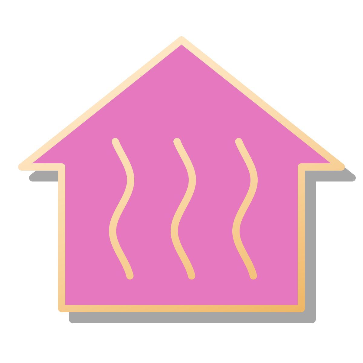 pin style 暖房室 icon