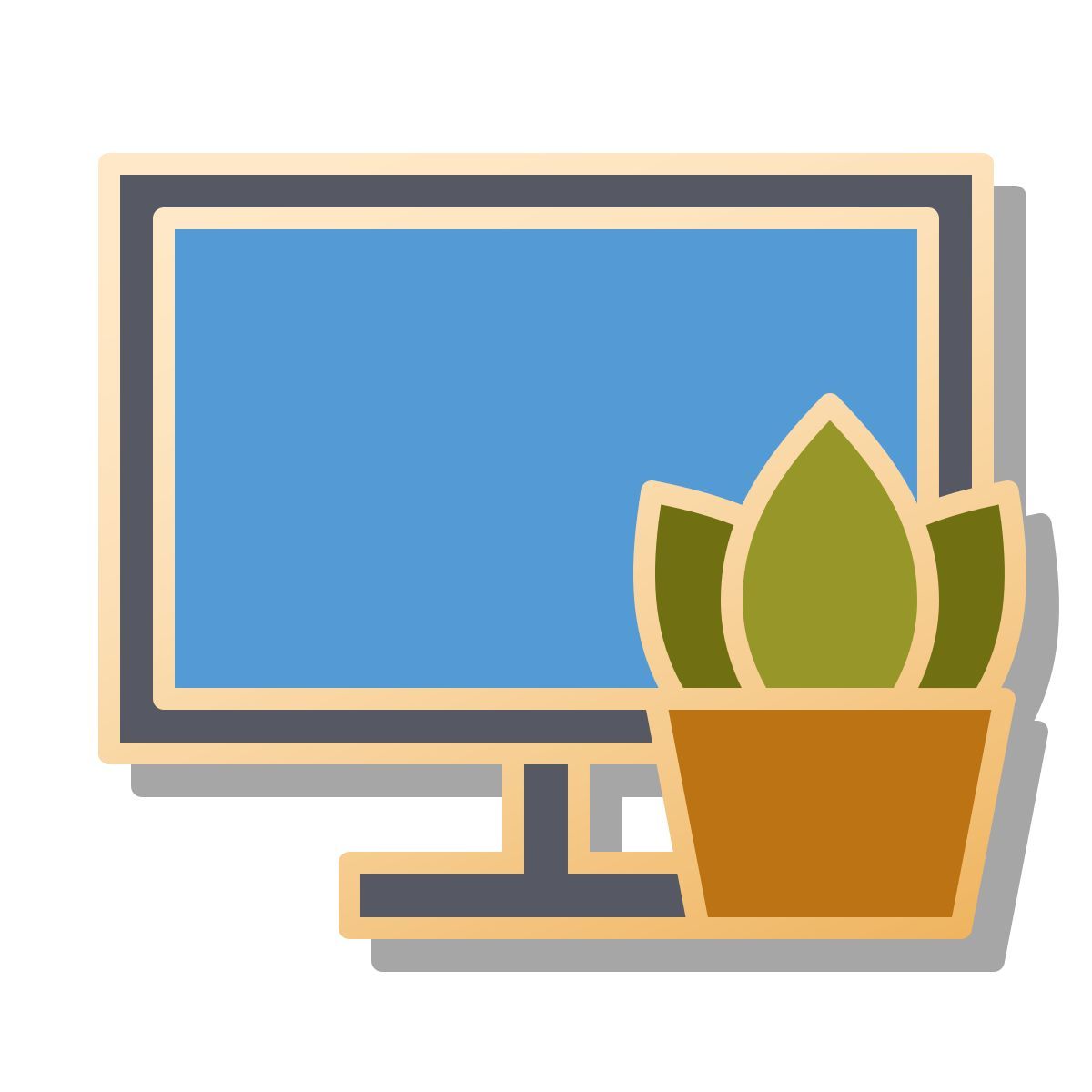pin style home office icon