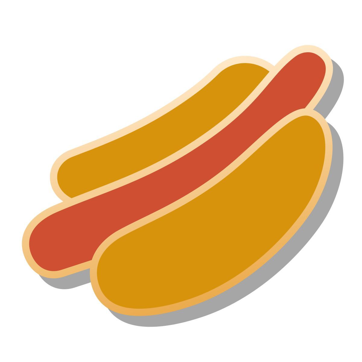pin style hot dog icon