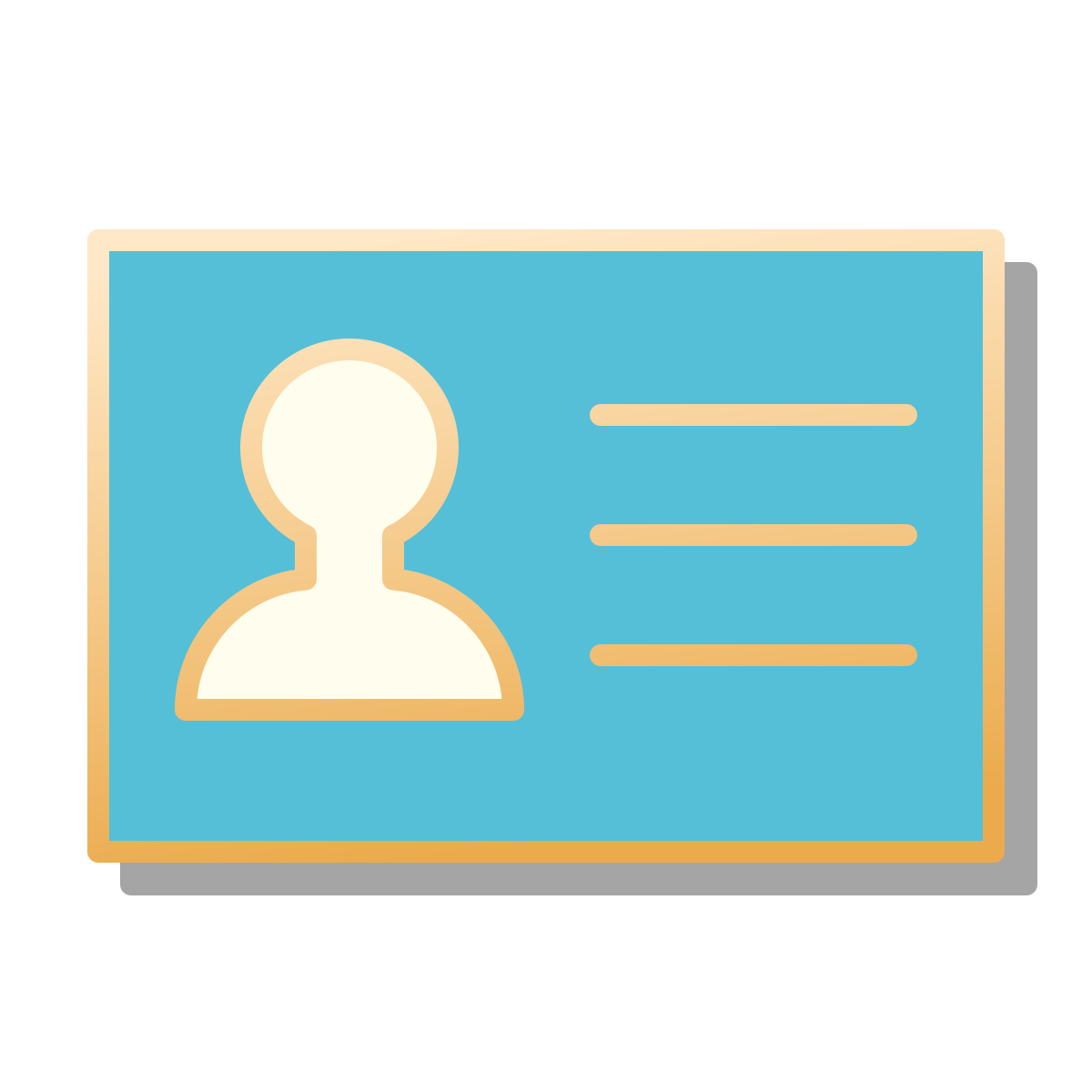 pin style identification documents icon