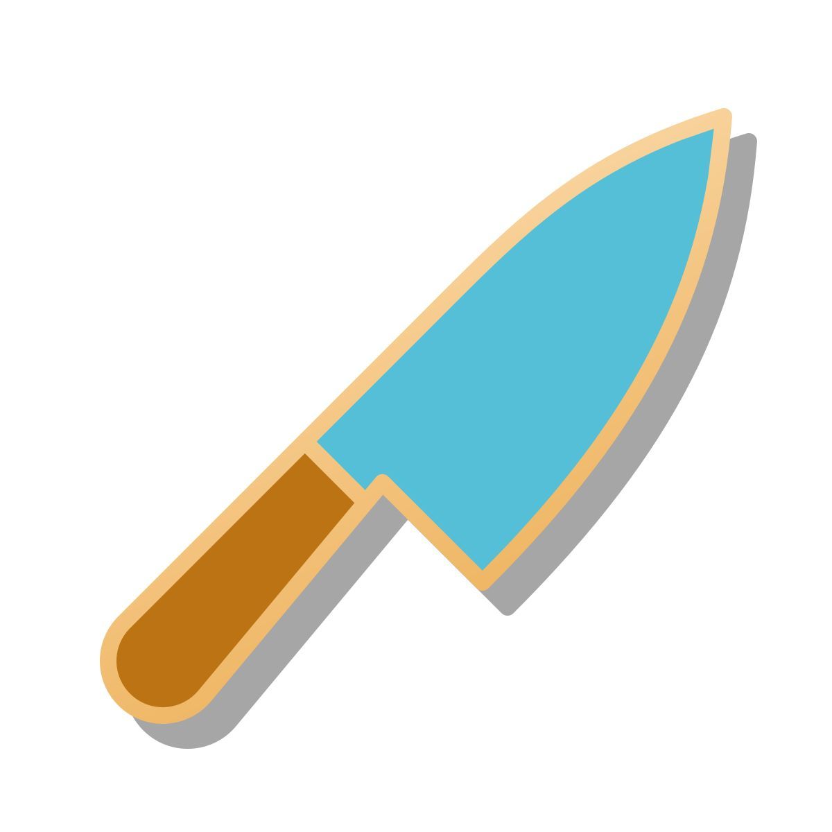 pin style chef knife icon