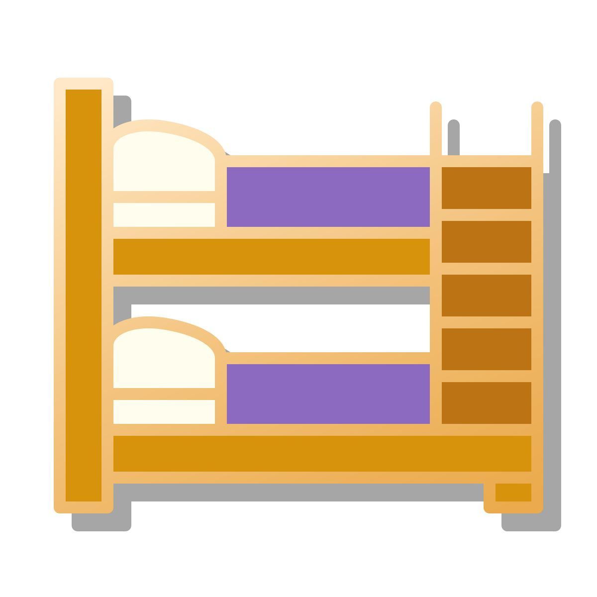 pin style bunk bed icon