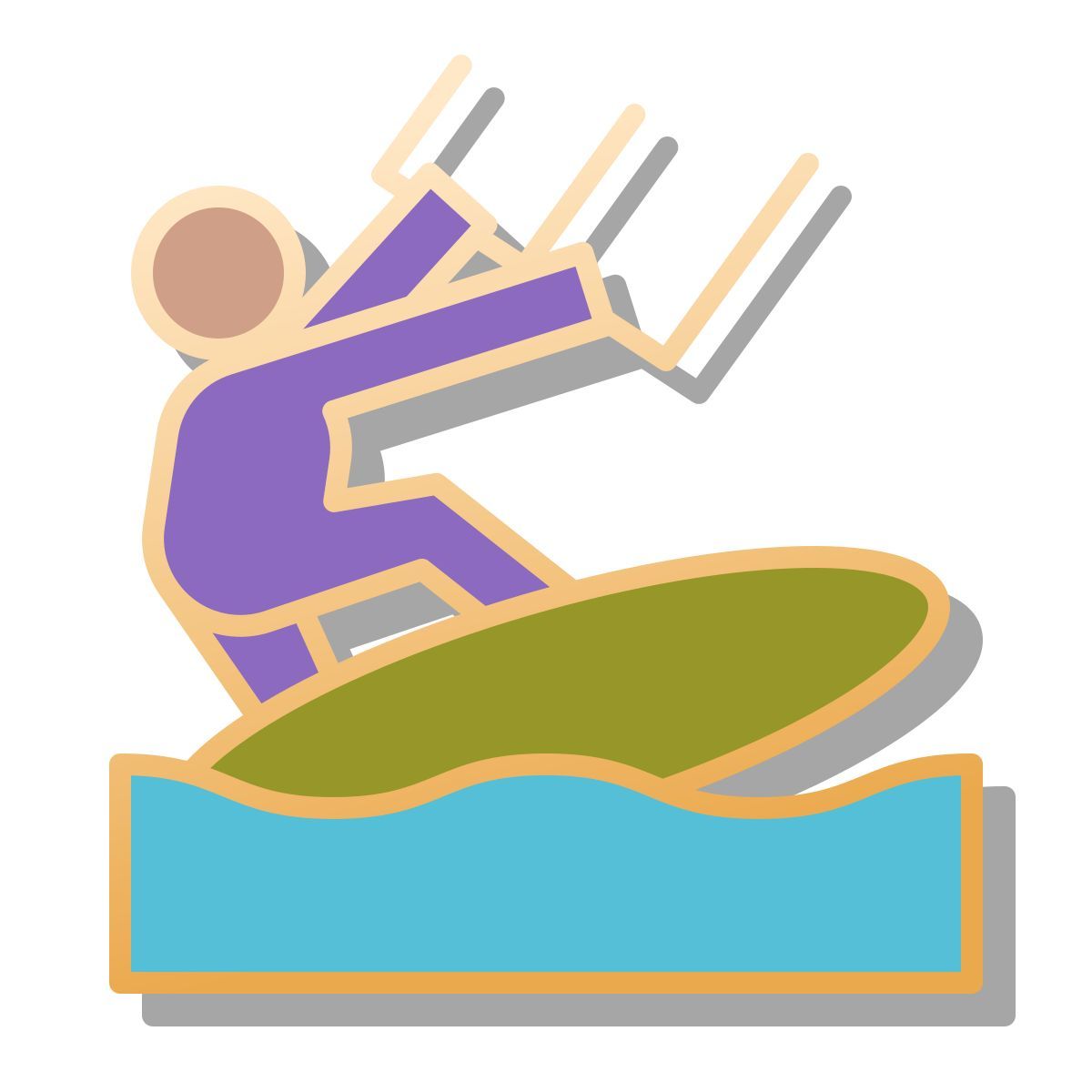 pin style kitesurf icon