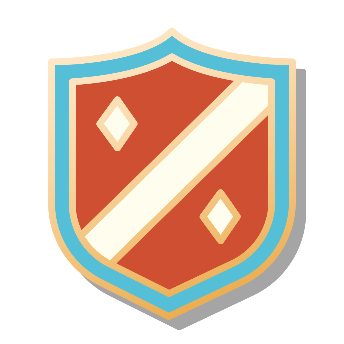 pin style knight shield icon