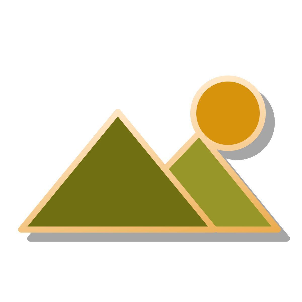 pin style landschaft icon