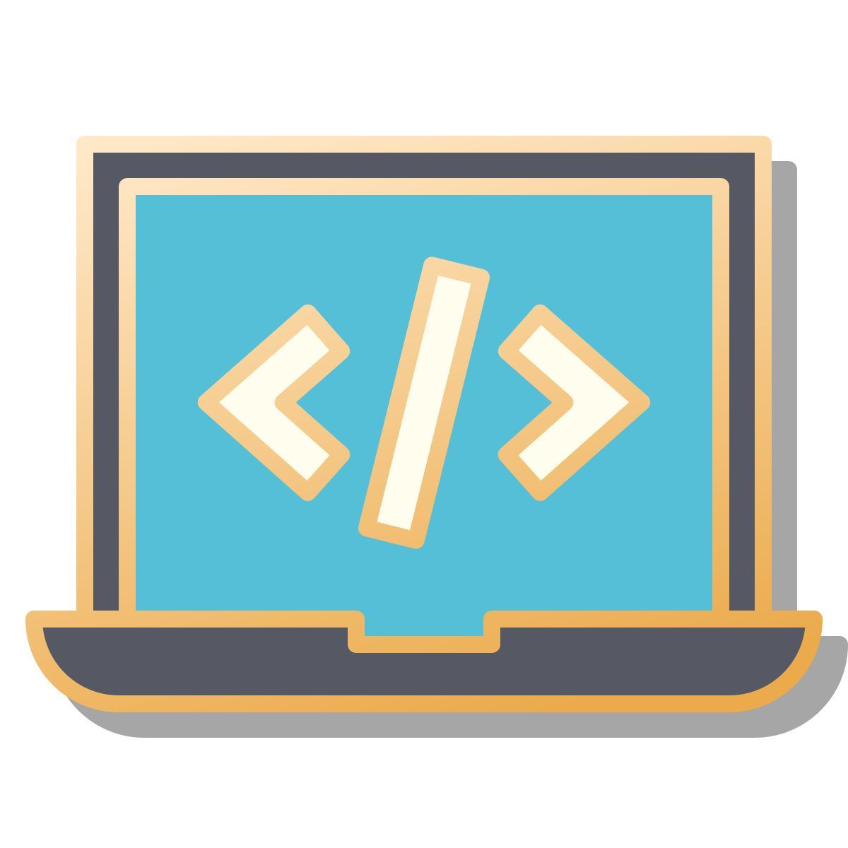 pin style ラップトップコーディング icon