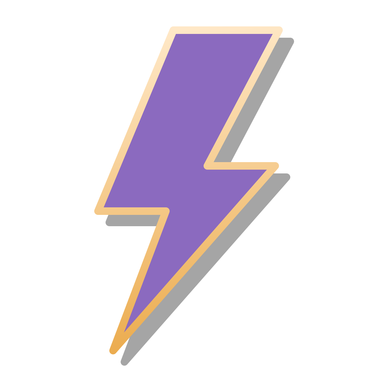 pin style lightning bolt icon