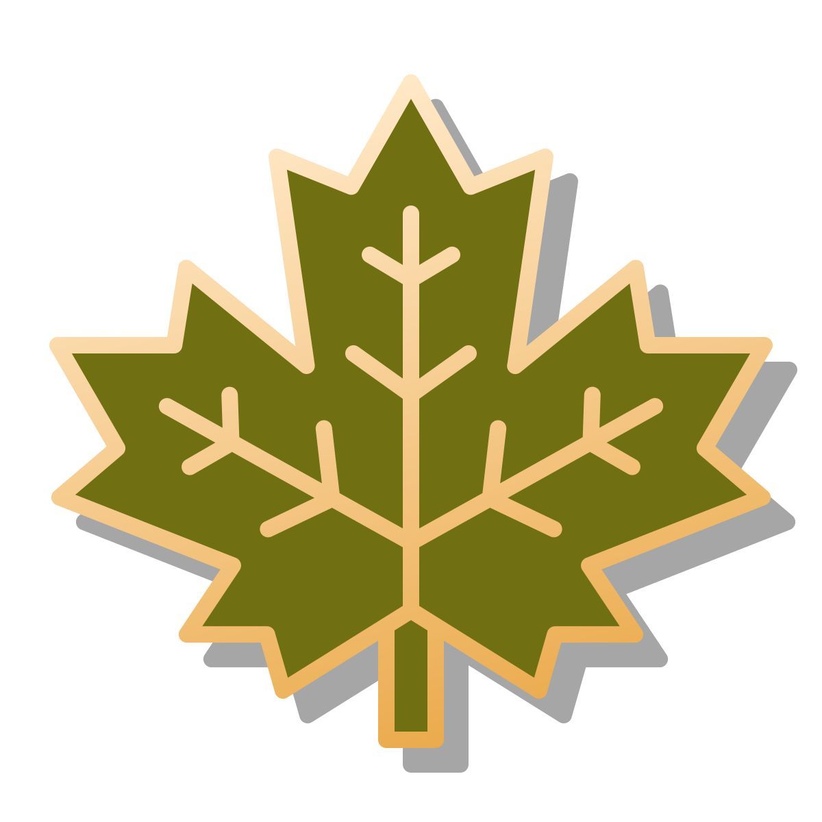 pin style ahornblatt icon