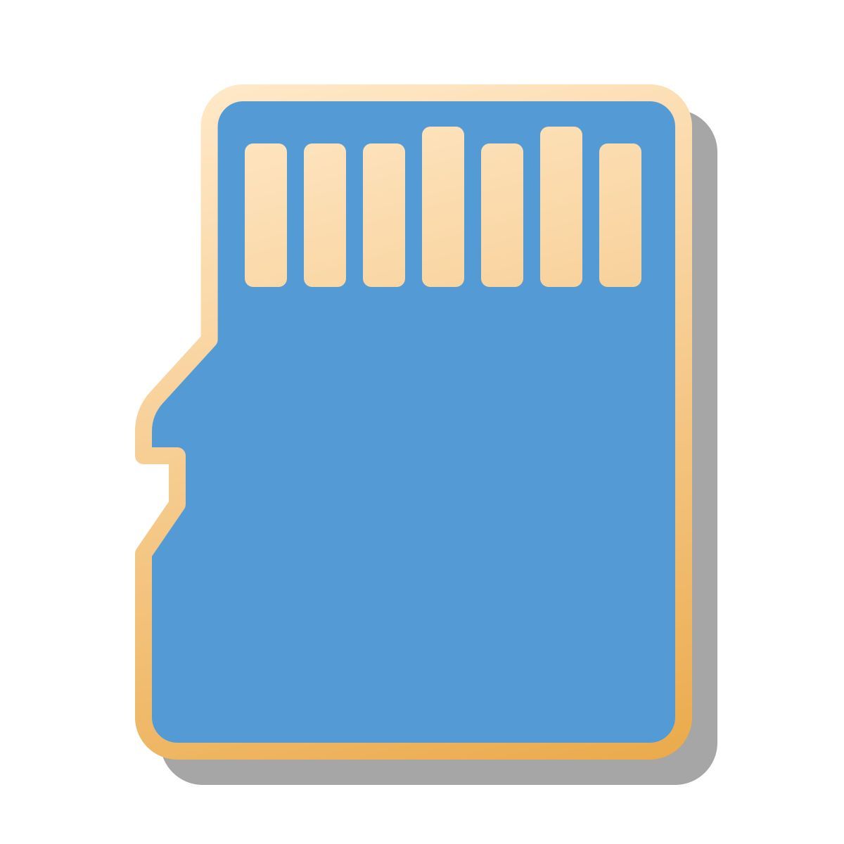 pin style micro sd icon
