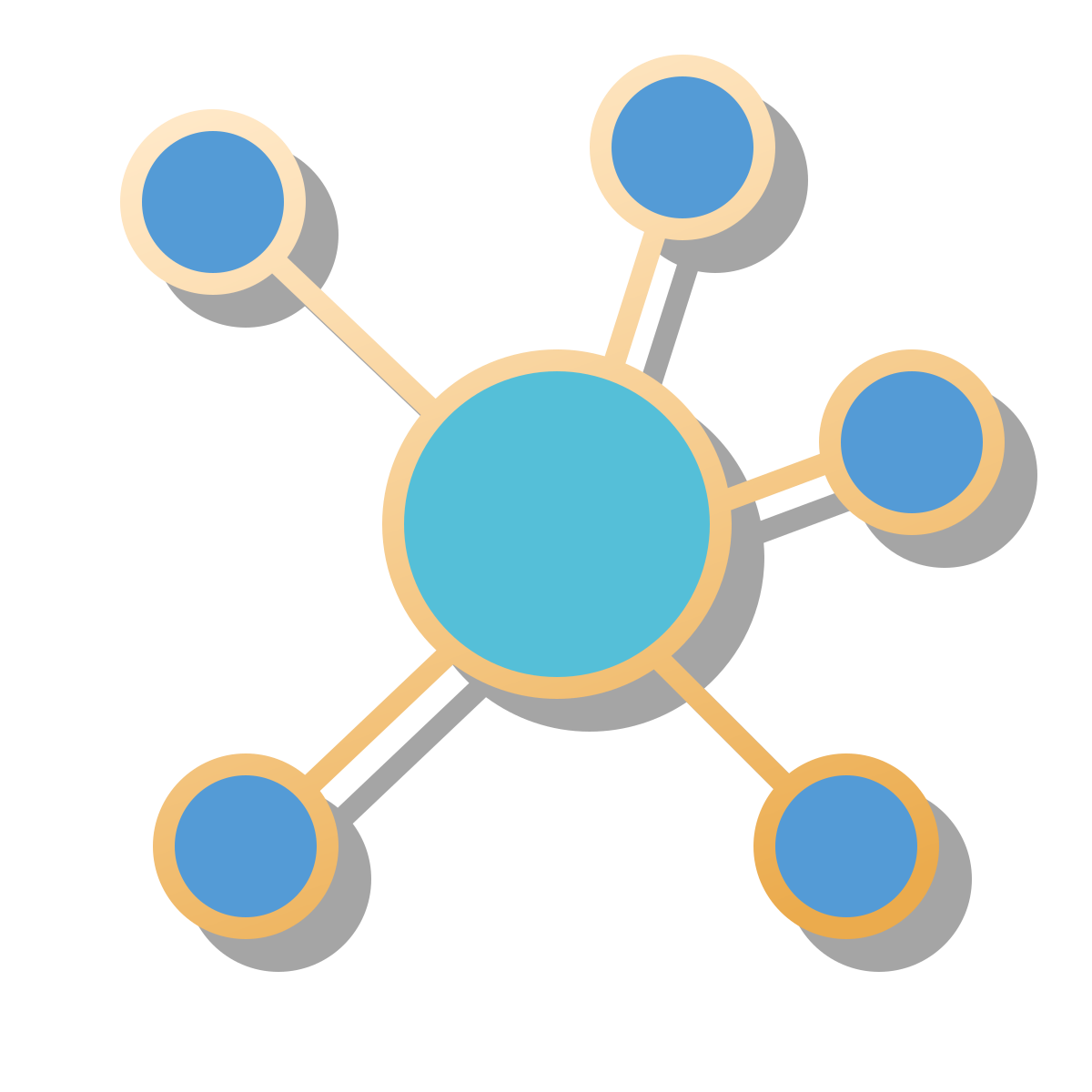 pin style mind map icon