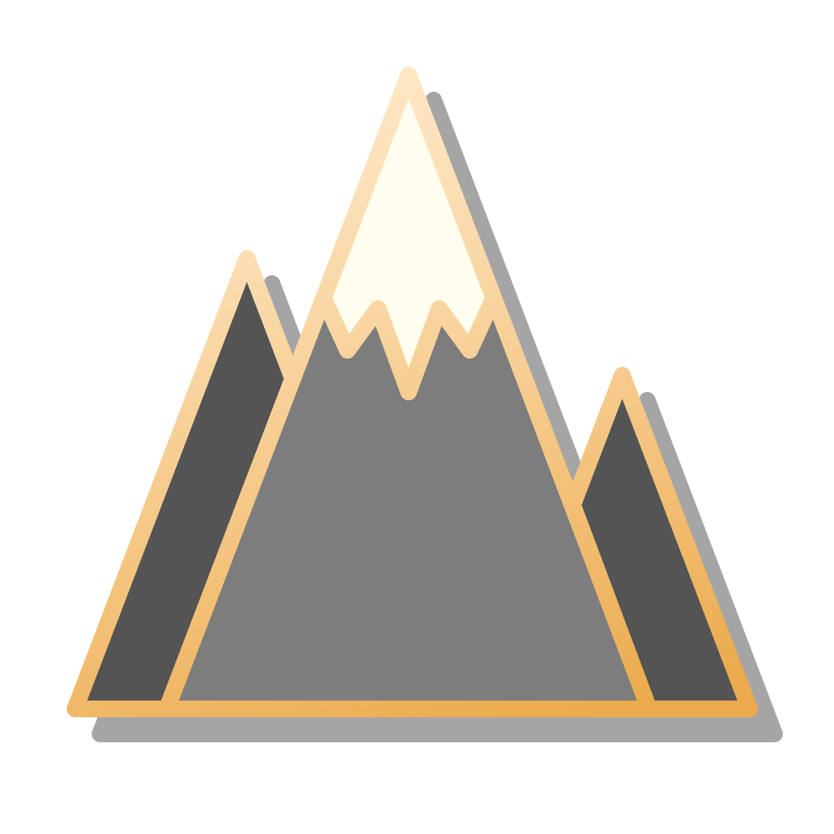 pin style mountain icon