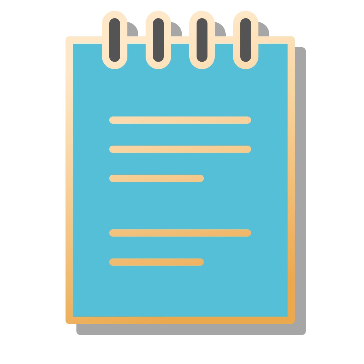 pin style notepad icon