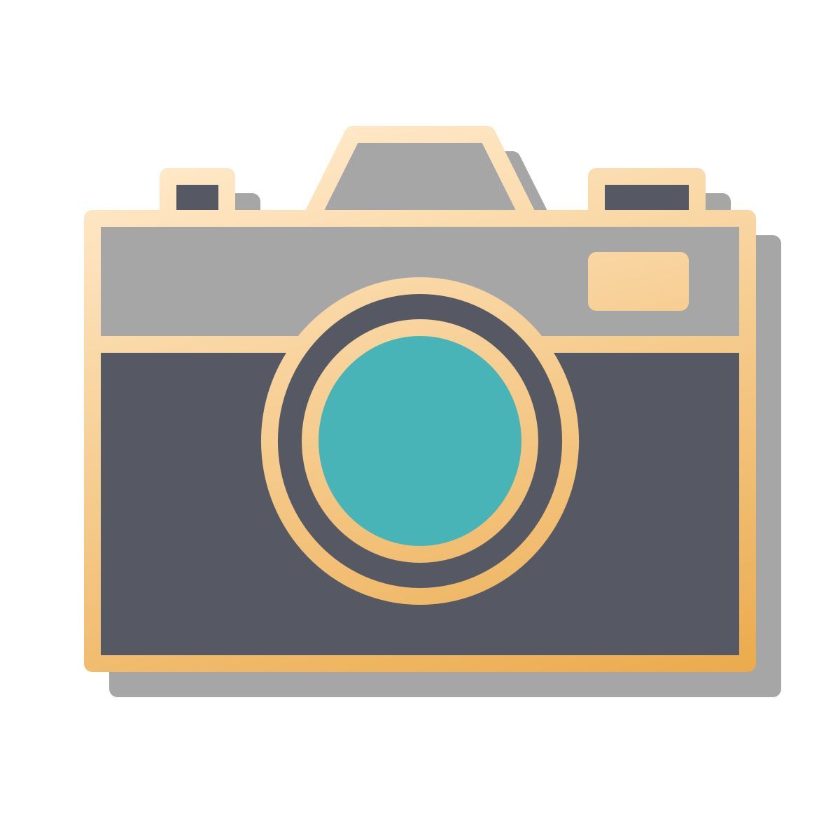pin style vintage camera icon