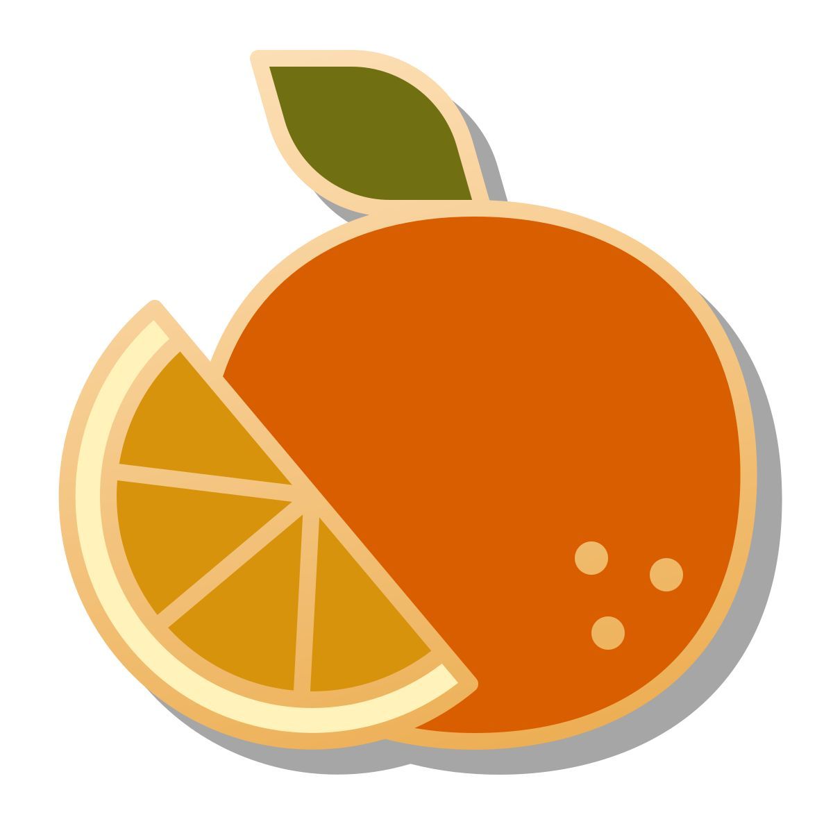 pin style laranja icon