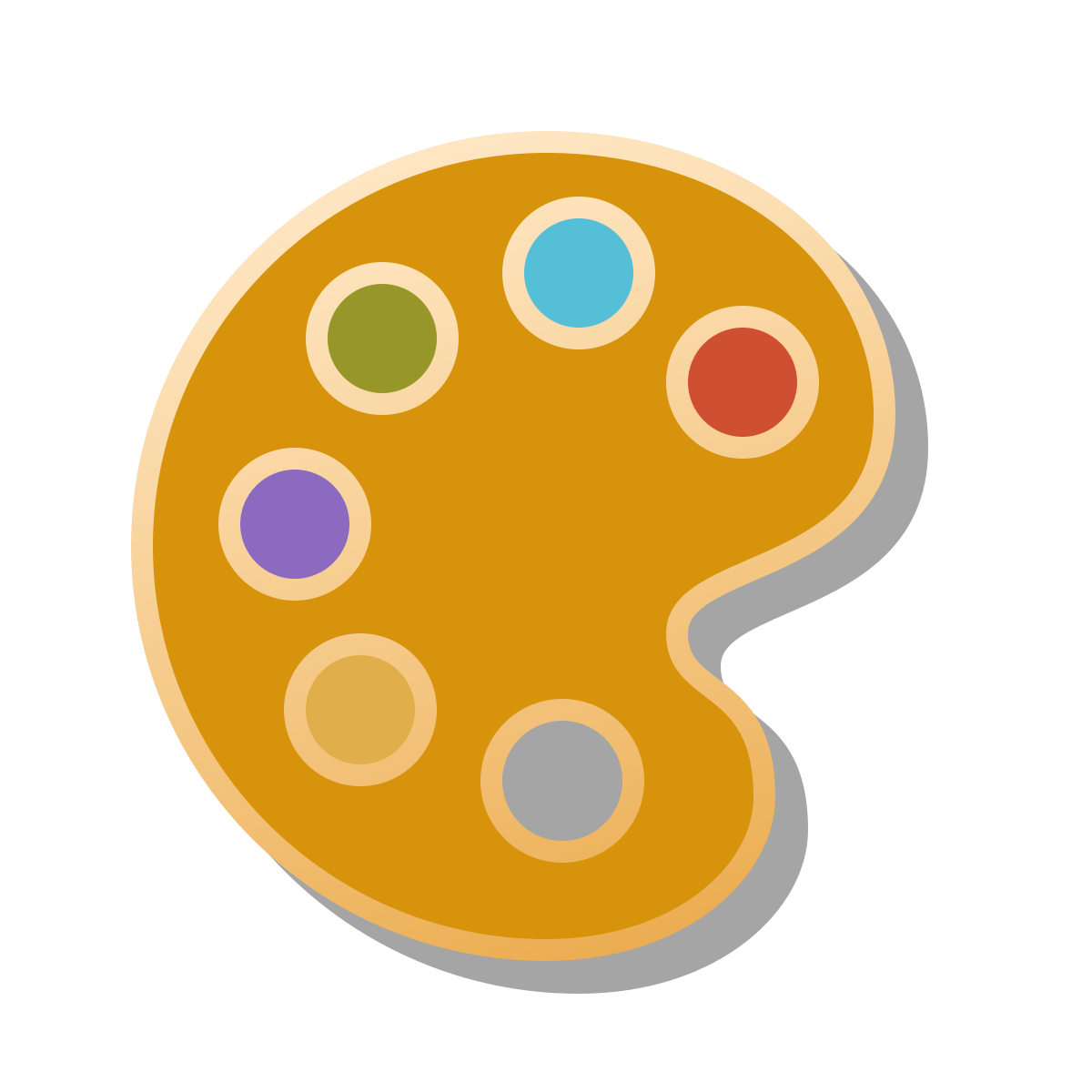 pin style paint palette icon