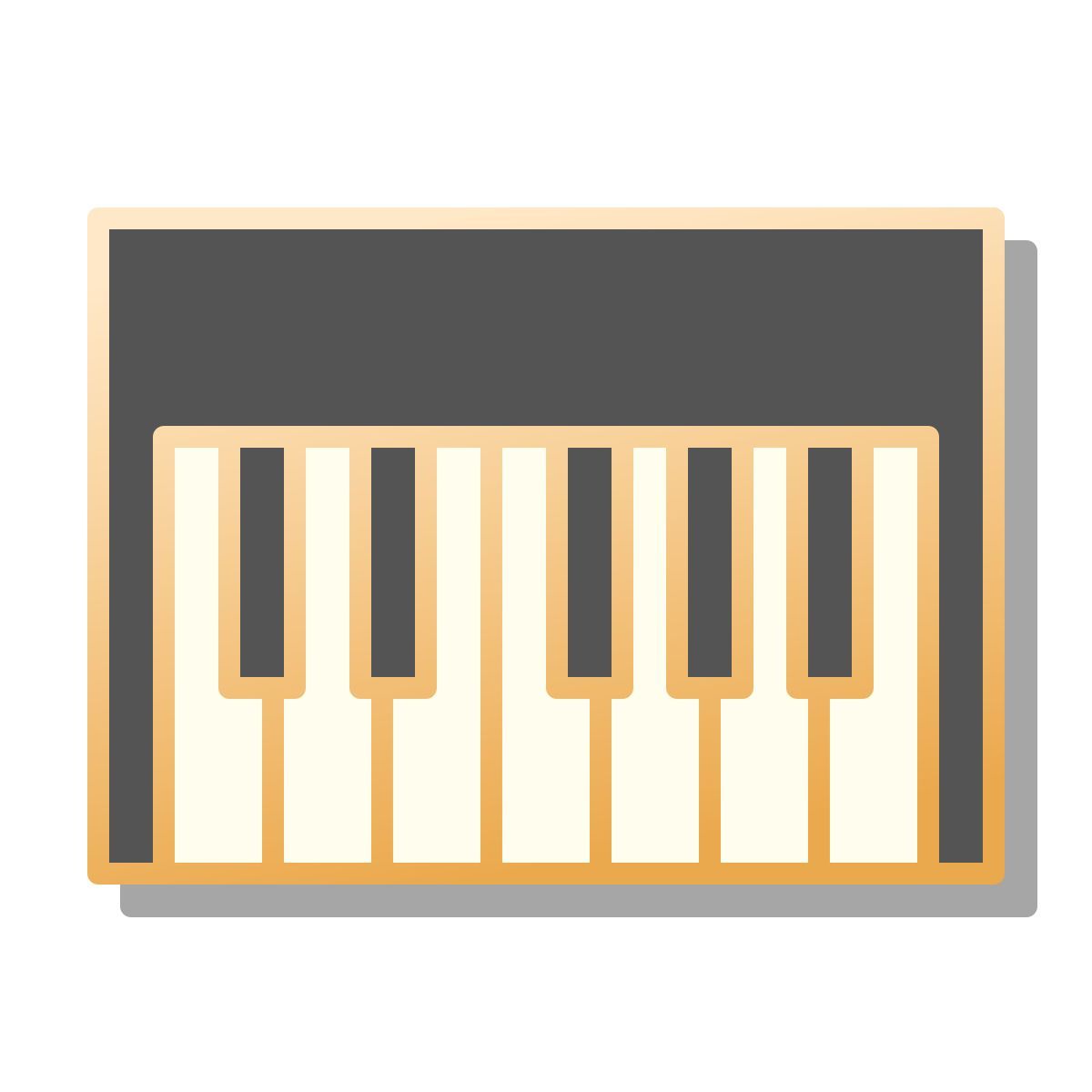 pin style piano icon