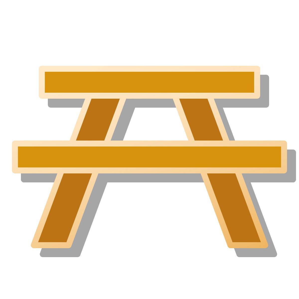 pin style picnic table icon