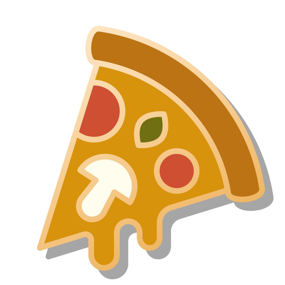 pin style pizza icon