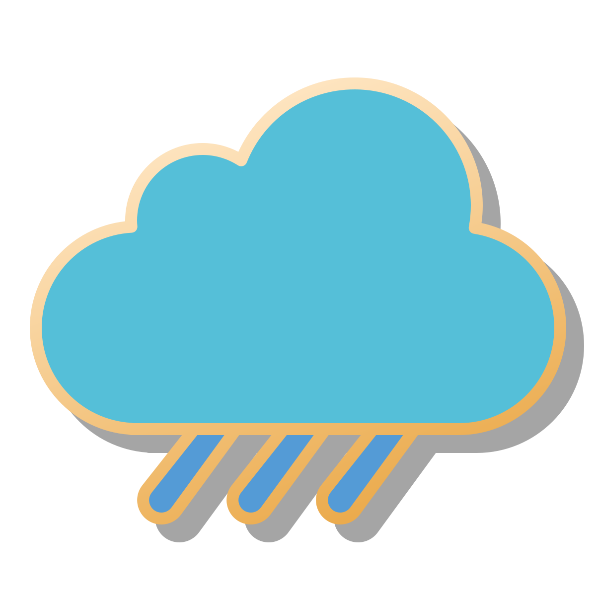 pin style rain icon